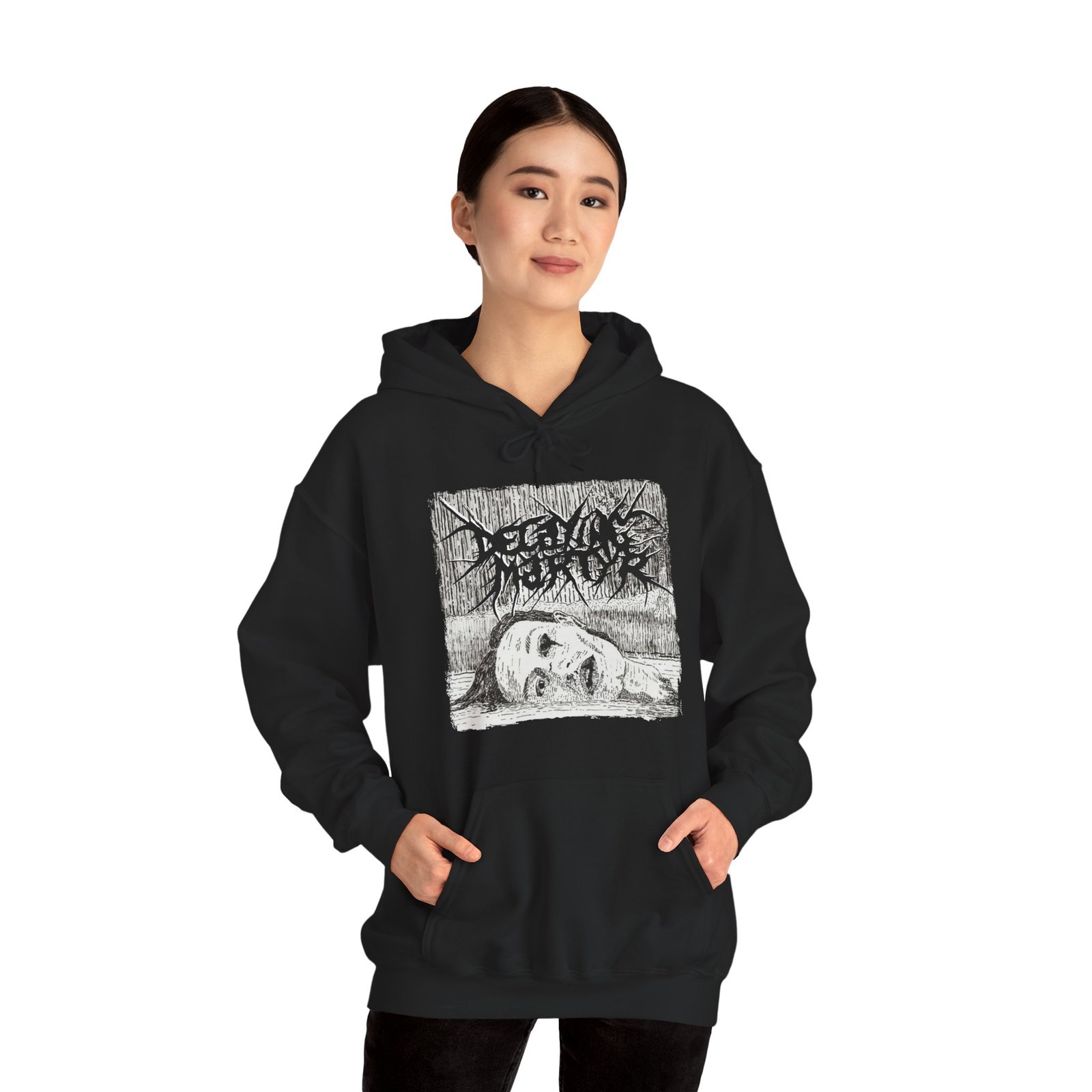 Decaying Martyr Pullover Hooded Sweatshirt - Image 3
