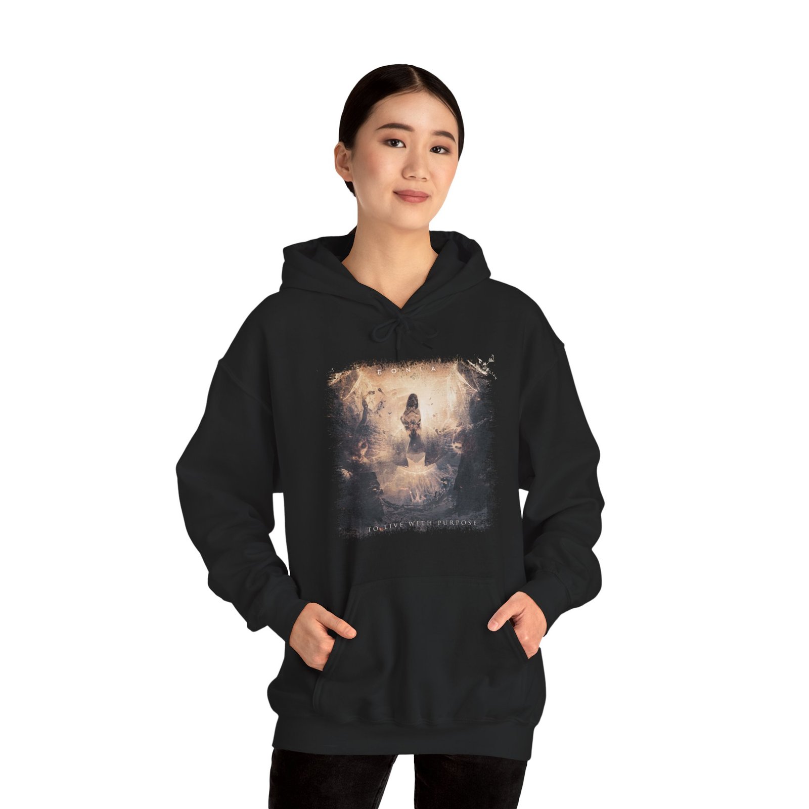 Eonia - To Live With Purpose (The Charon Collective) Pullover Hooded Sweatshirt - Image 3