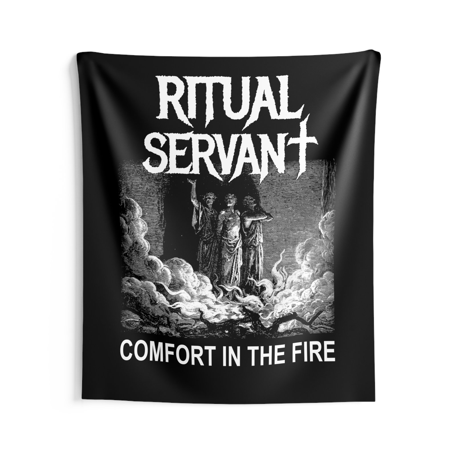 Ritual Servant - Comfort In The Fire Indoor Wall Tapestries