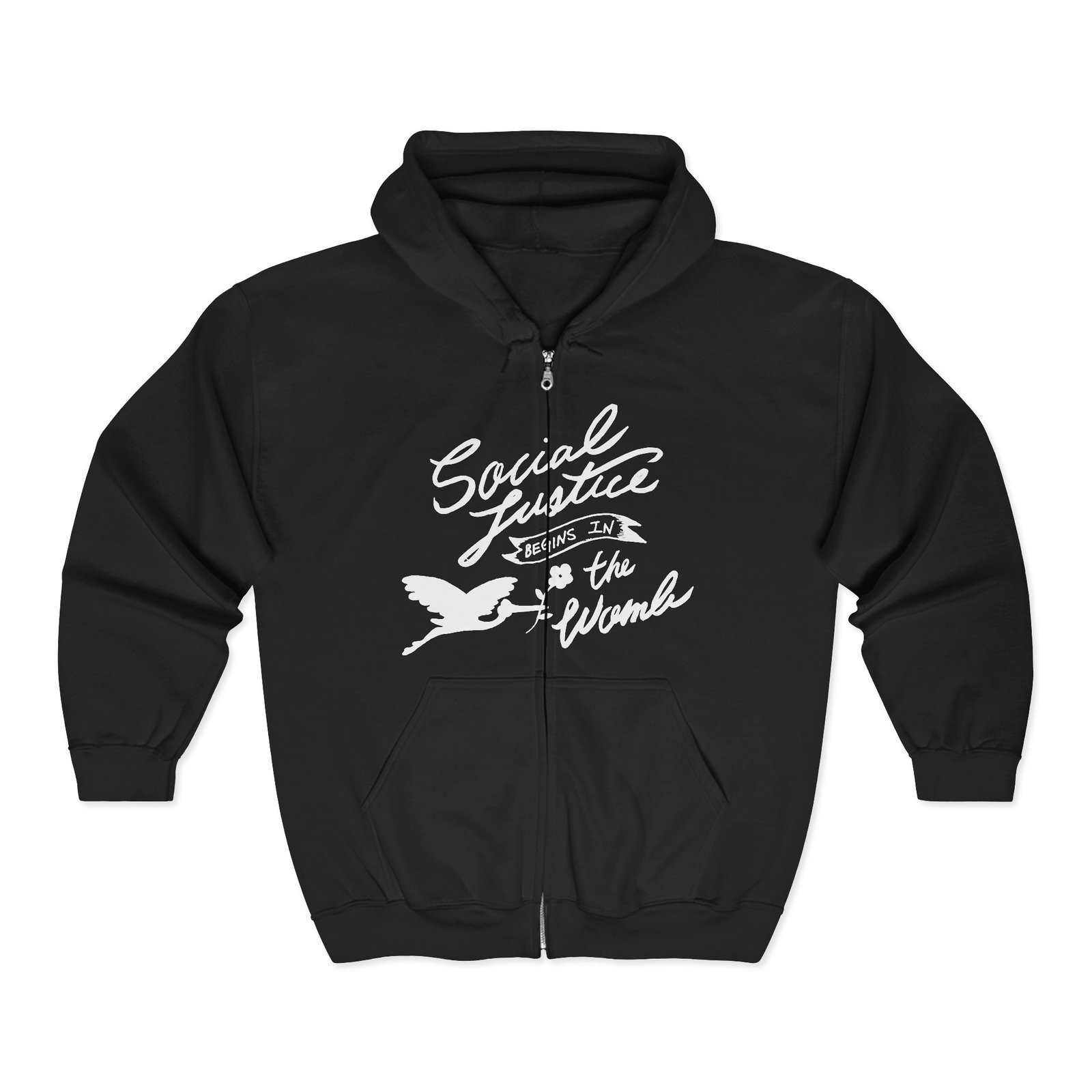 Rock For Life - Social Justice Full Zip Hooded Sweatshirt