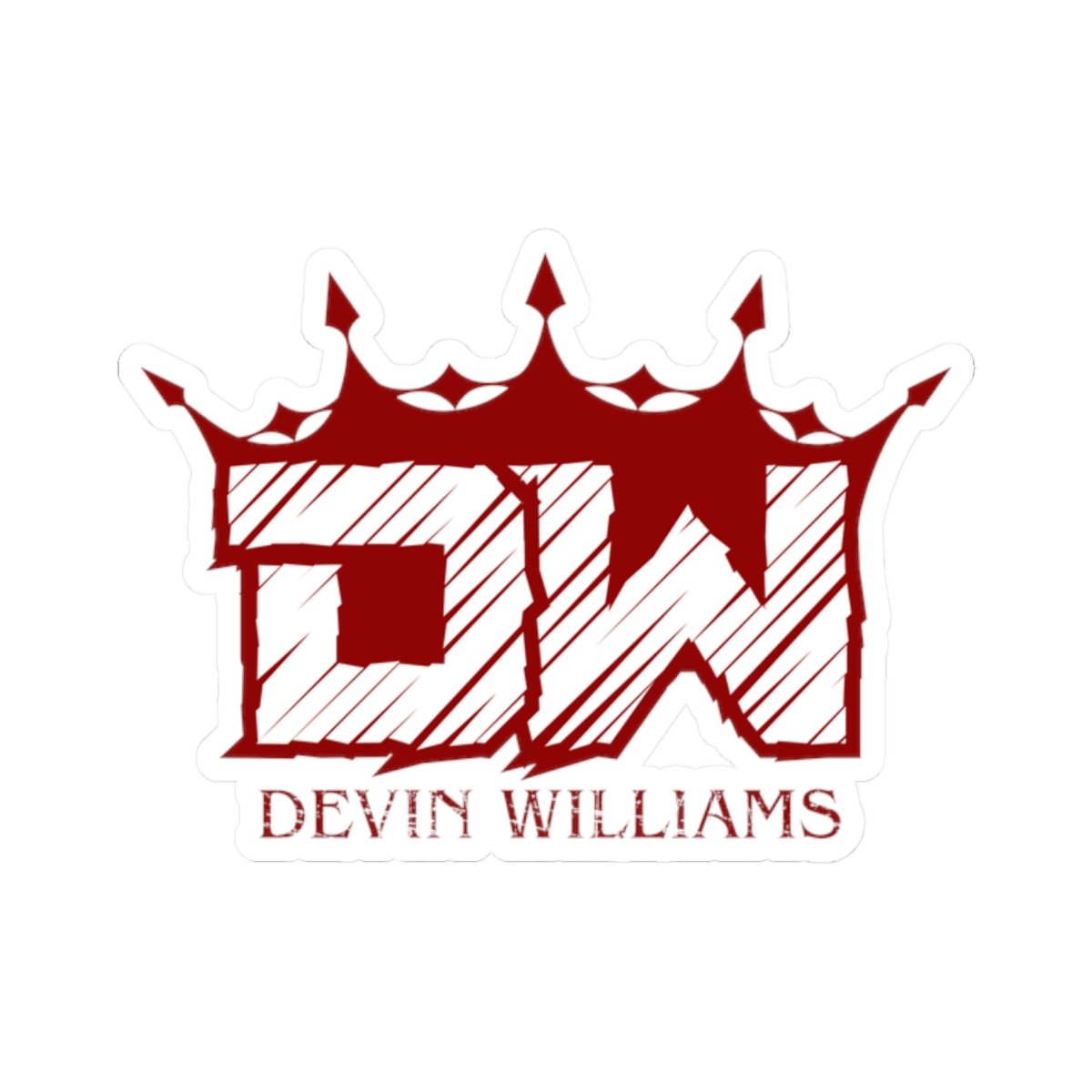 Devin Williams DW Logo Die Cut Stickers - Image 4