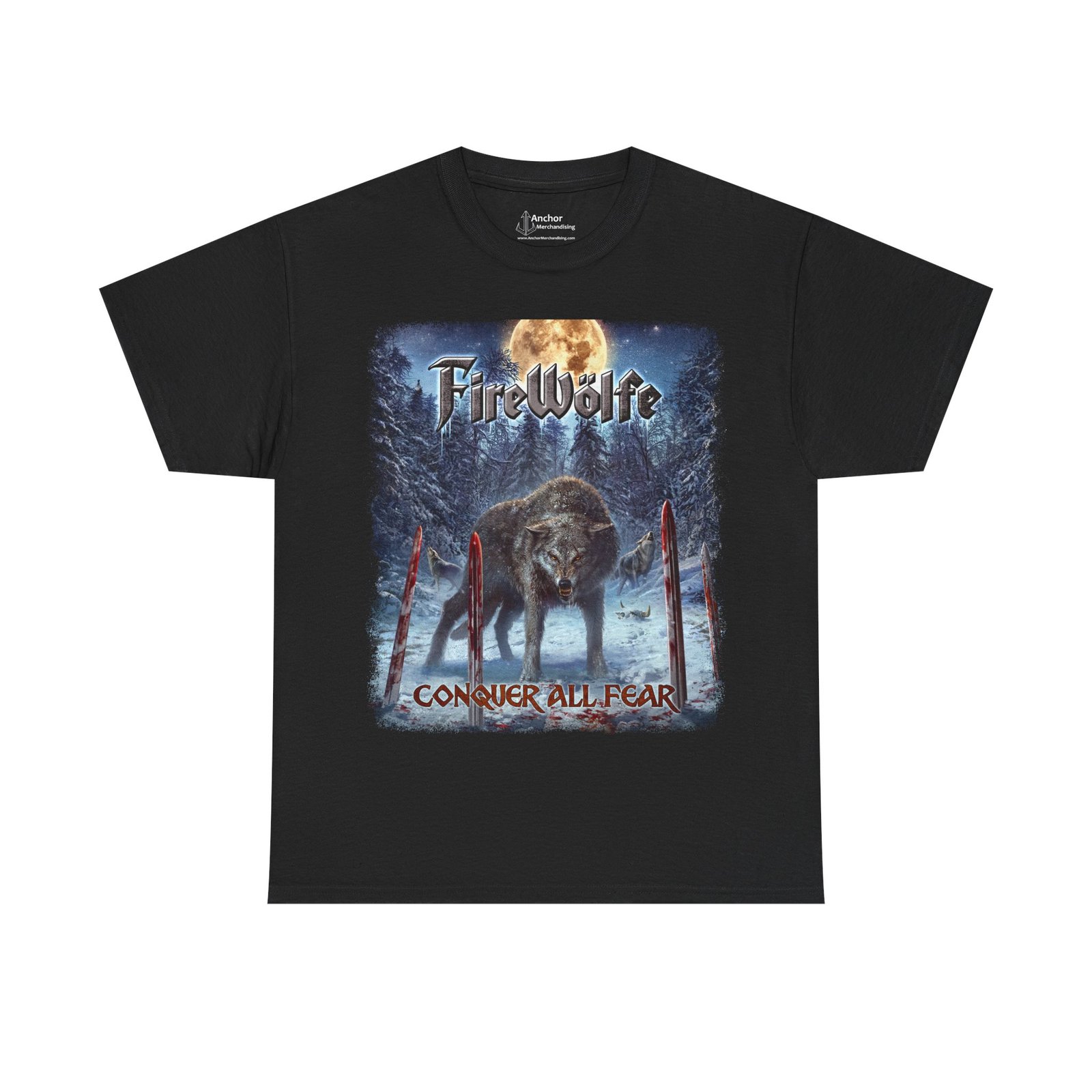 FireWolfe - Conquer All Fear Short Sleeve Tshirt