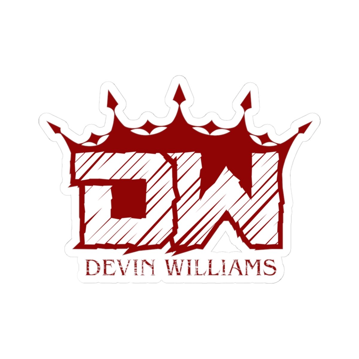 Devin Williams DW Logo Die Cut Stickers - Image 7