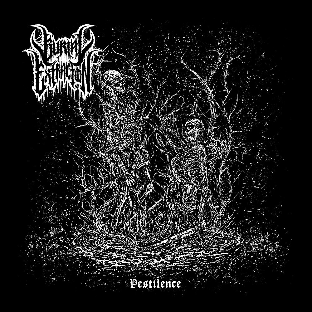 Burial Extraction - Pestilence (The Charon Collective) - Black Denim Printed Patches (2 sizes)