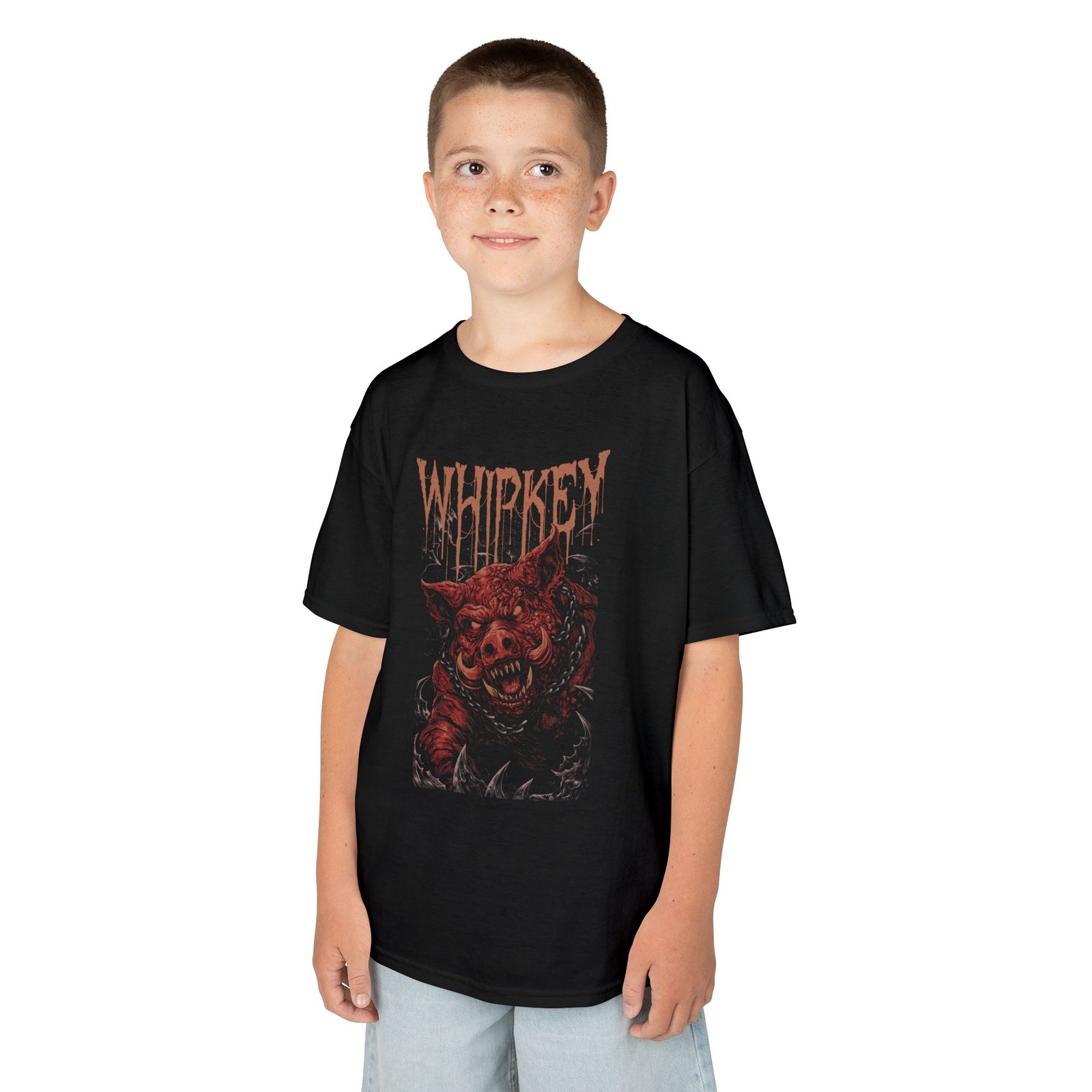 Whipkey - Boar Children's Short Sleeve Tshirt (2-Sided)