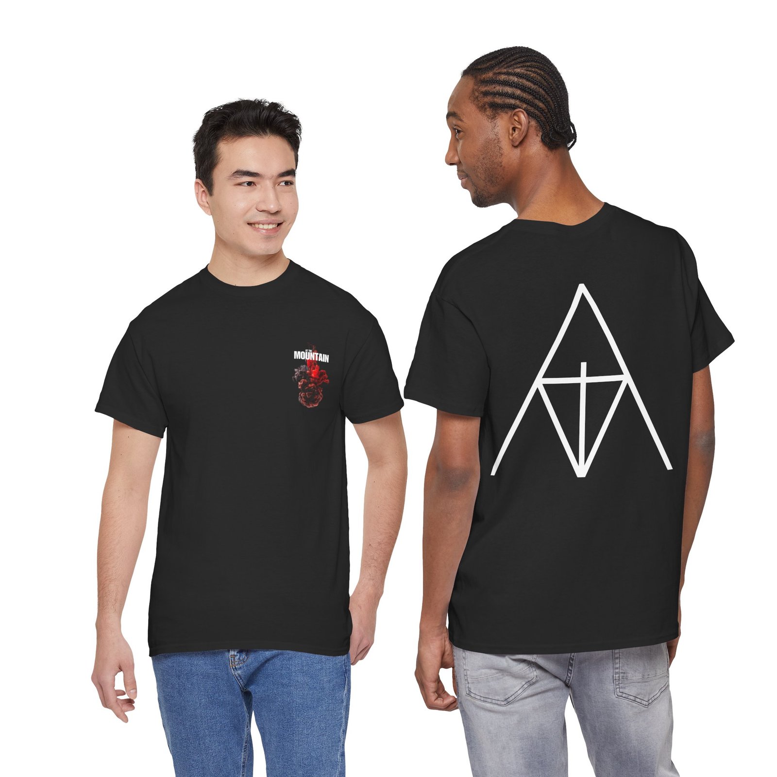 At The Mountain - Transfiguration Short Sleeve T-shirt (2-Sided)