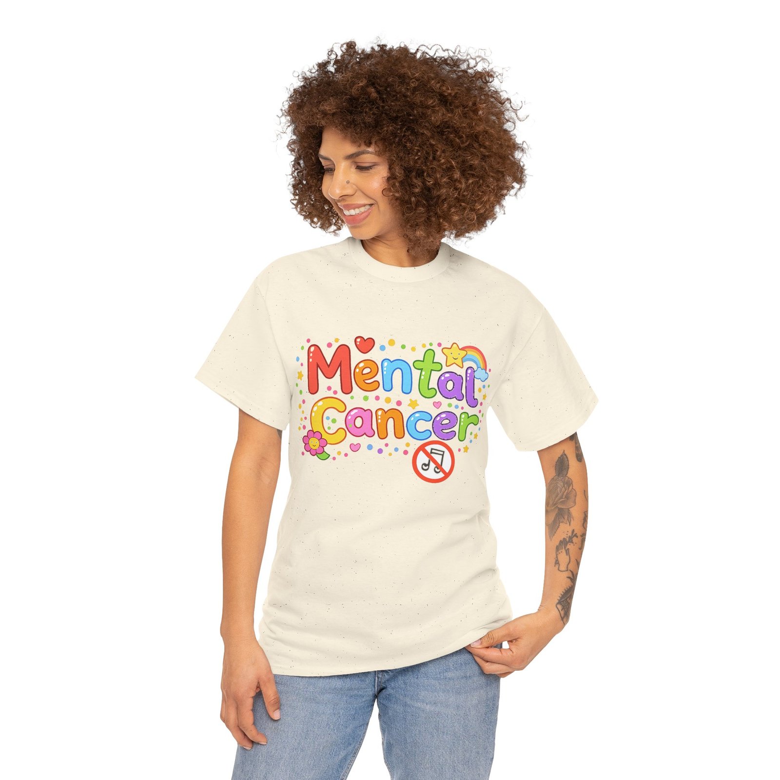 Mental Cancer - Happy Short Sleeve T-shirt - Image 6