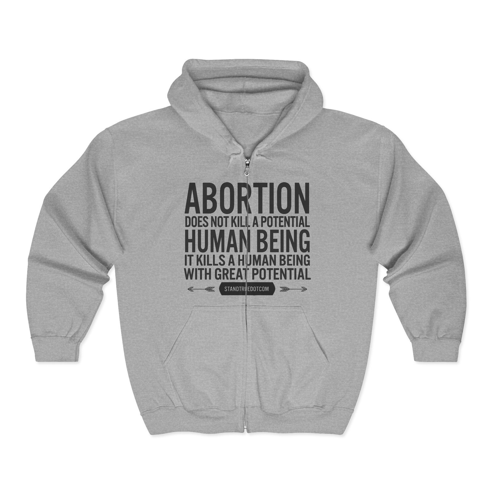 Rock For Life - Great Potential Full Zip Hooded Sweatshirt