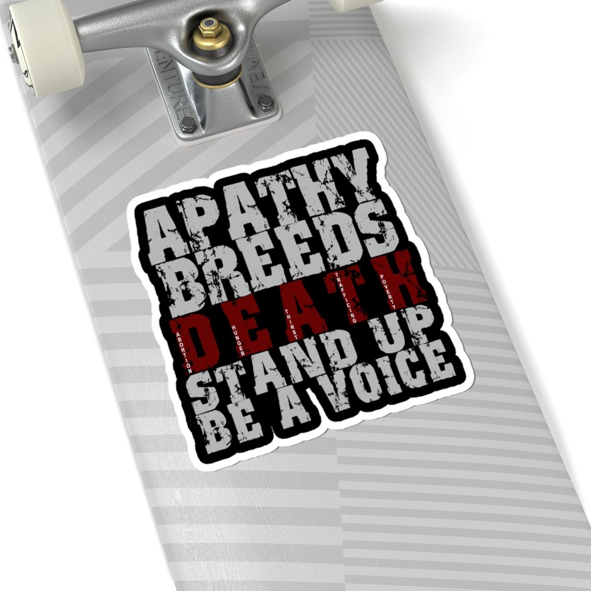 Rock For Life - Abortion Stops A Beating Heart Die Cut Stickers