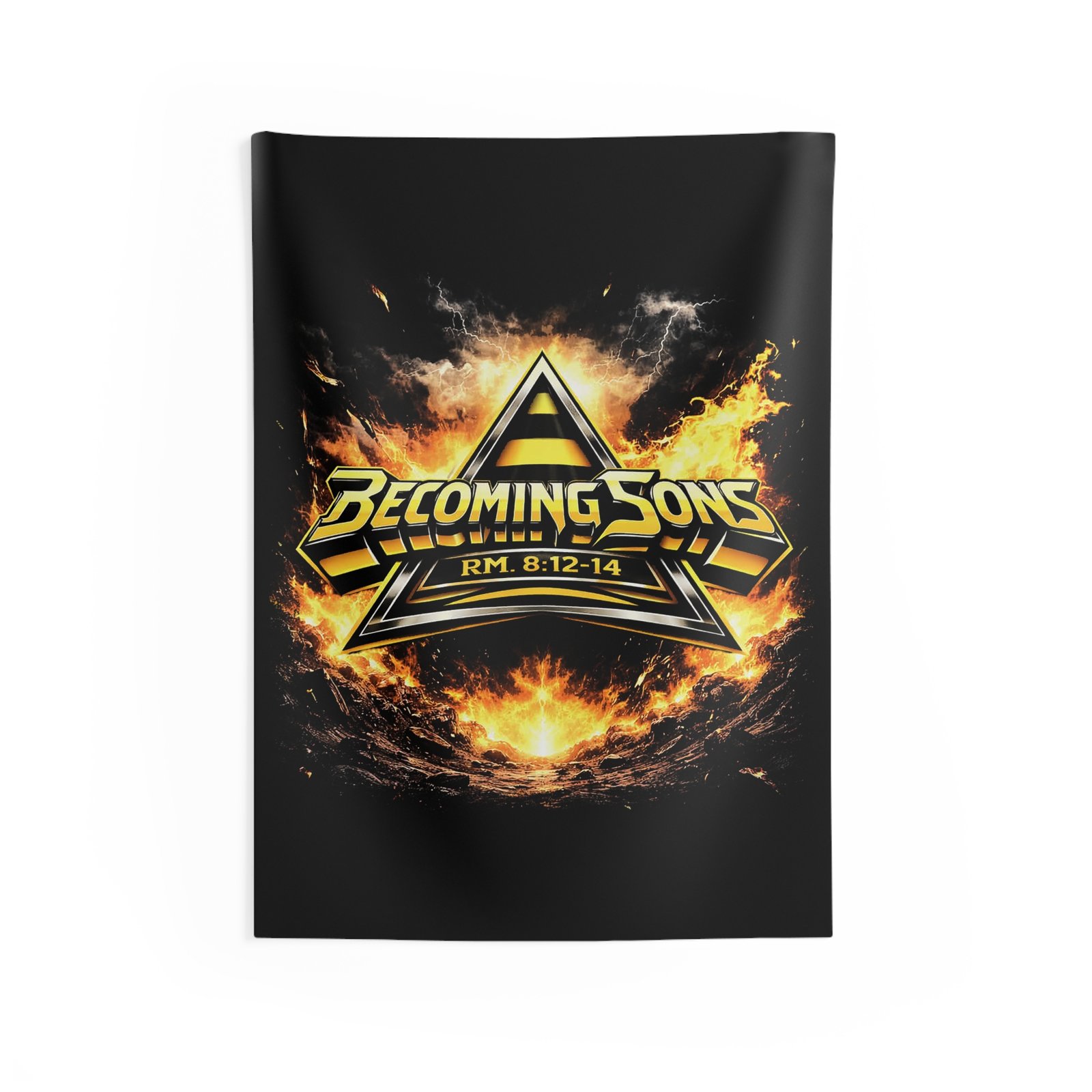 Becoming Sons - Stryper Shield Logo Indoor Wall Tapestries
