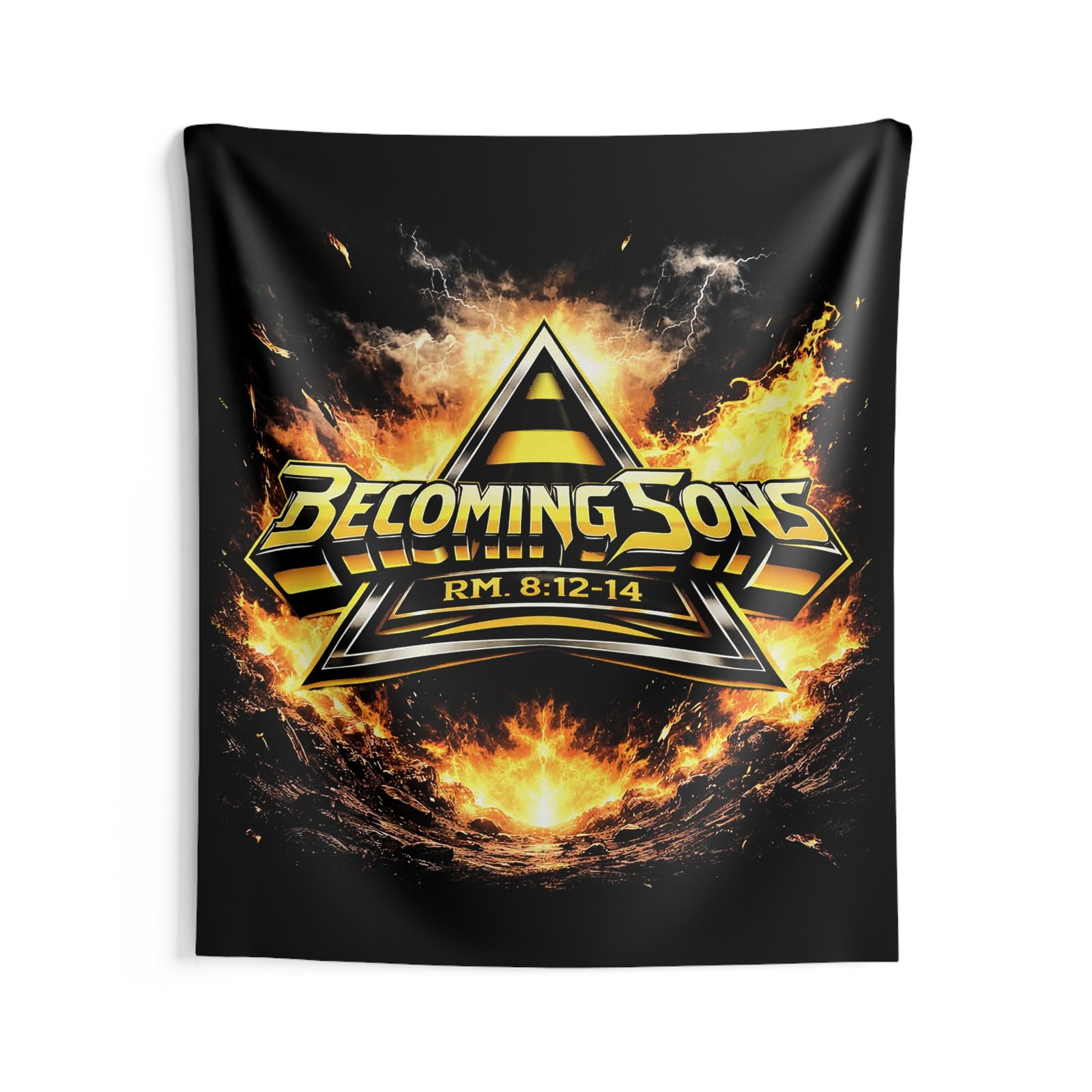 Becoming Sons - Stryper Shield Logo Indoor Wall Tapestries - Image 3