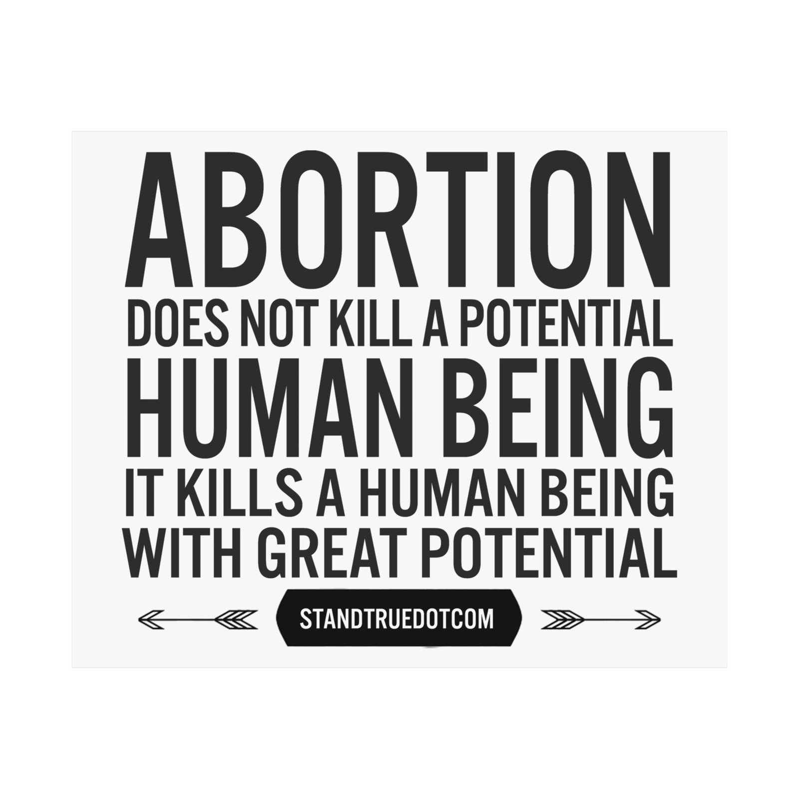 Rock For Life - Great Potential Poster Prints (210gsm)