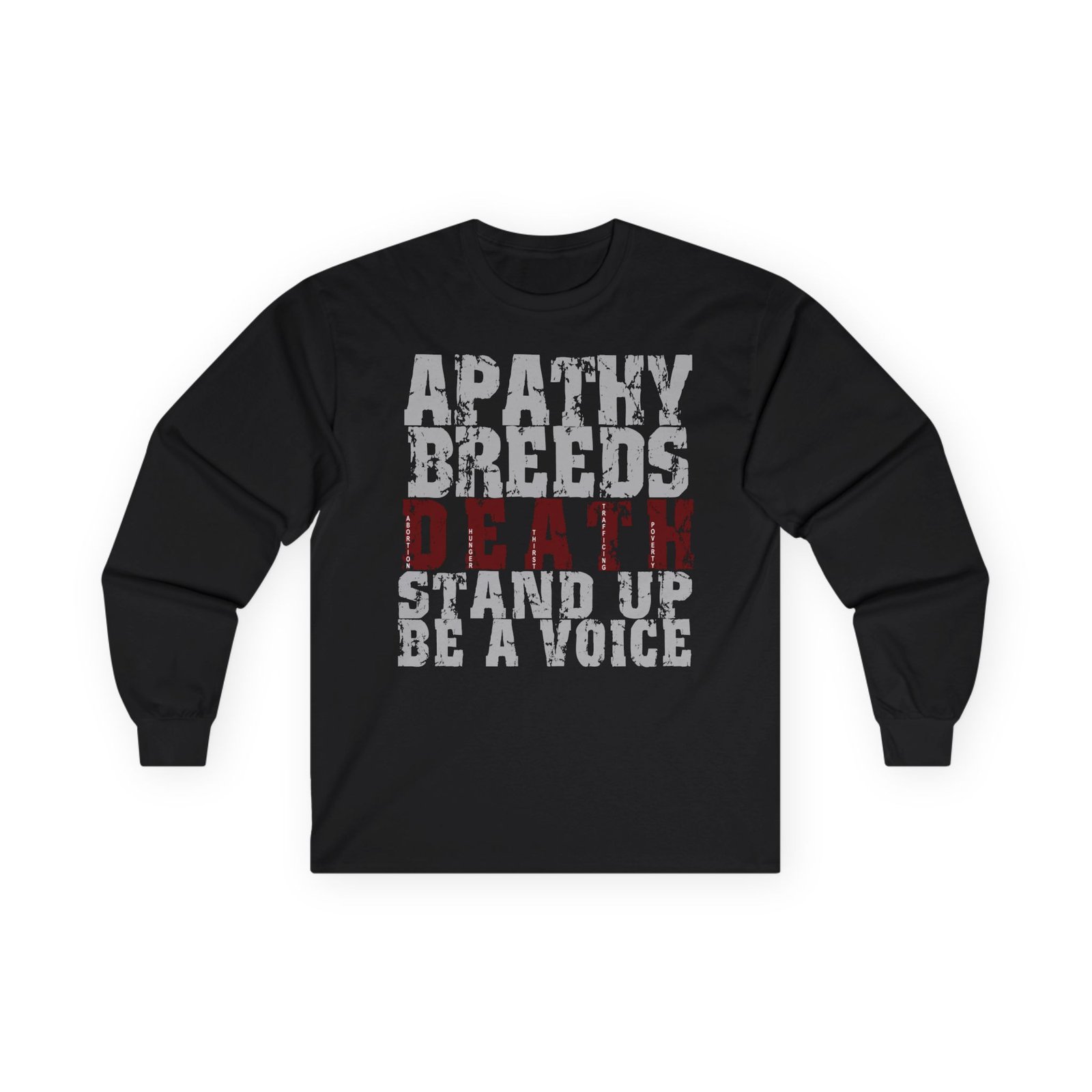 Rock For Life - Apathy Long Sleeve Tshirt