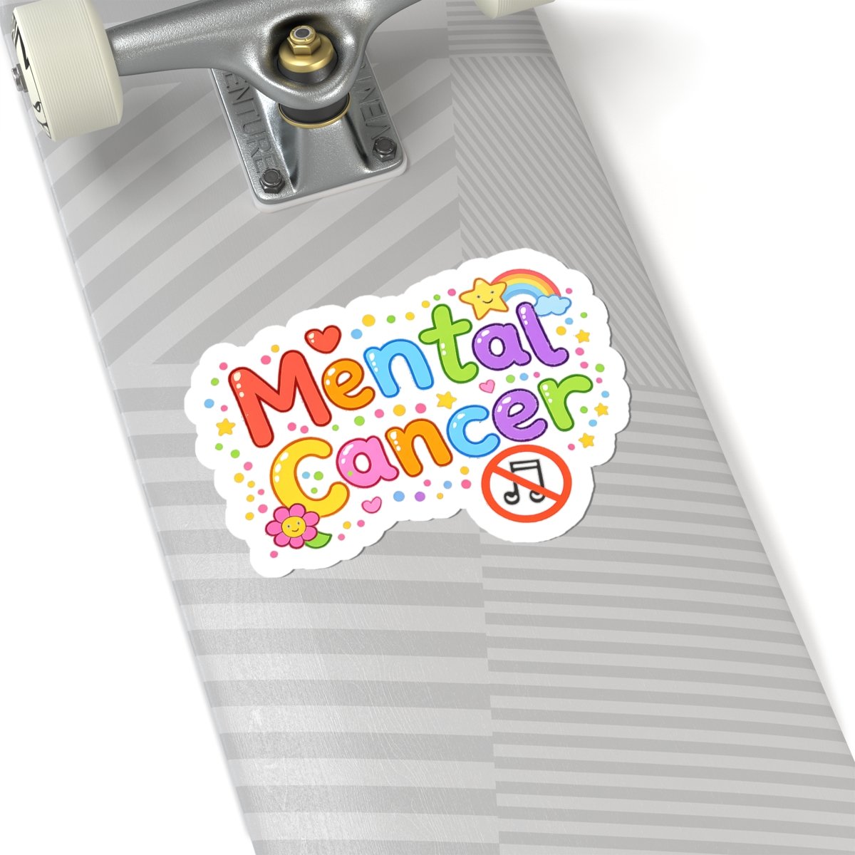 Mental Cancer - Happy Die Cut Stickers