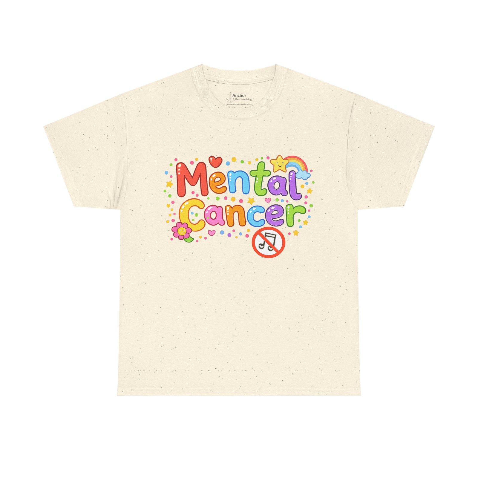 Mental Cancer - Happy Short Sleeve T-shirt - Image 2