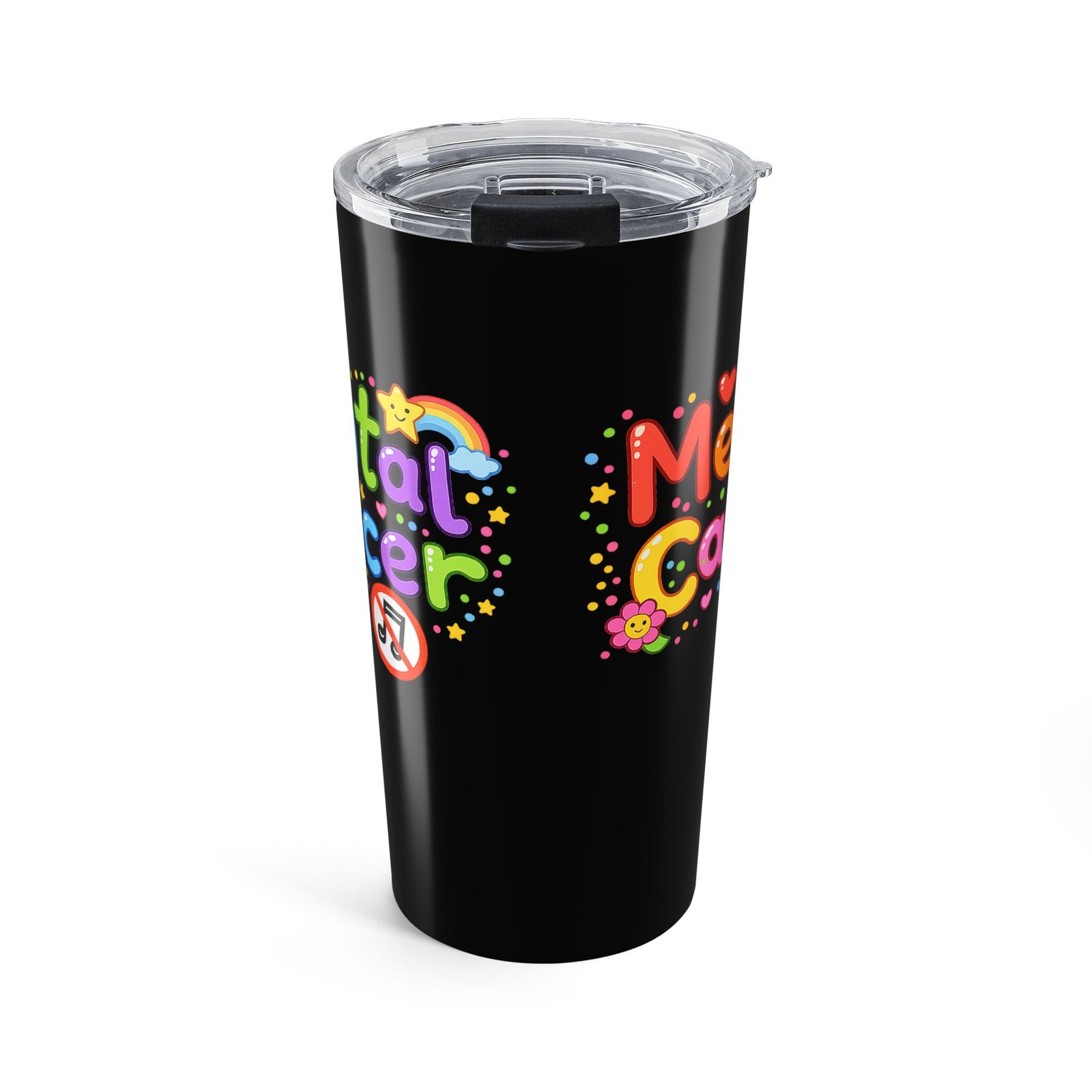 Mental Cancer - Happy 20oz Stainless Steel Tumbler - Image 2