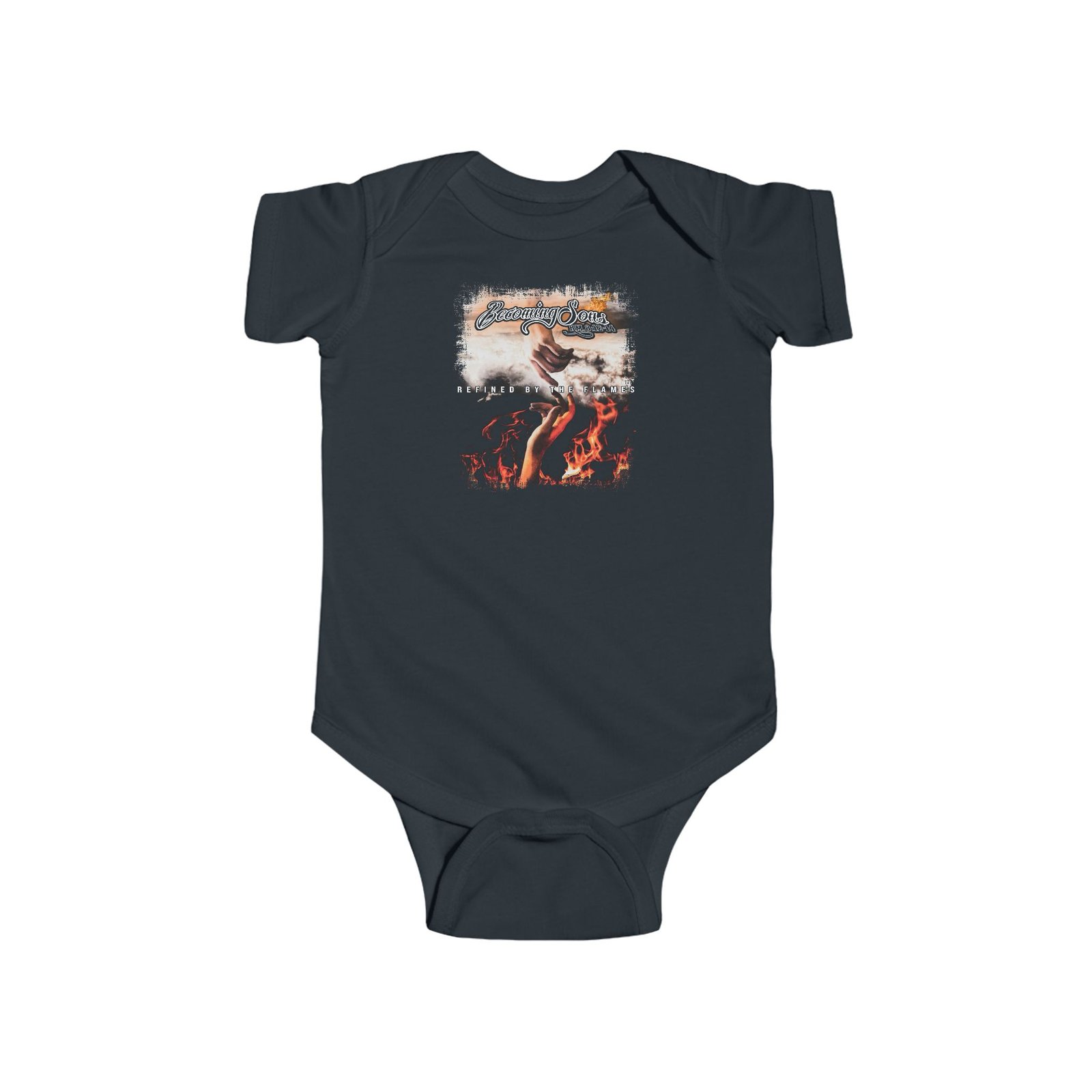 Becoming Sons - Refined By The Flames Infant Fine Jersey Bodysuit (2-Sided)