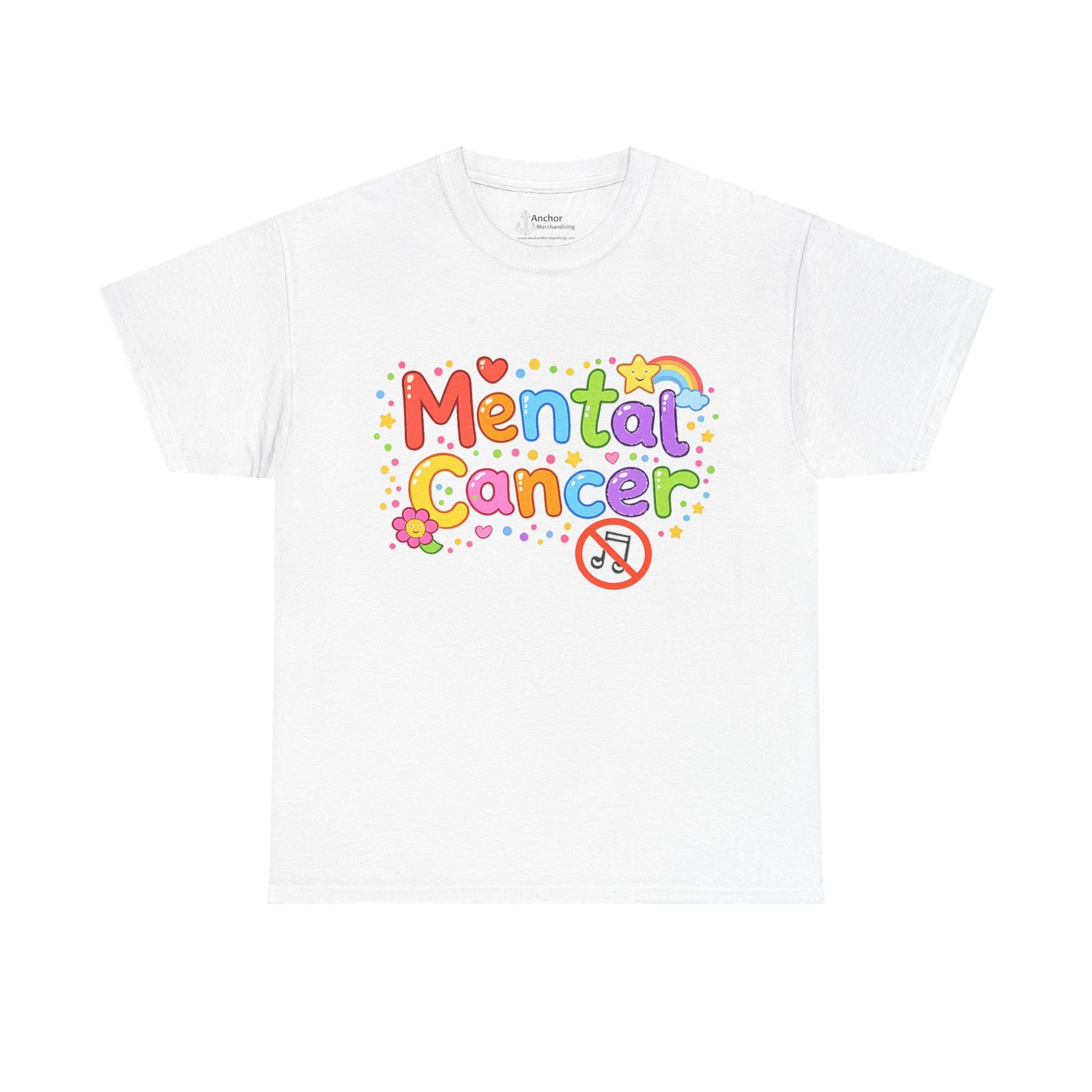 Mental Cancer - Happy Short Sleeve T-shirt - Image 7