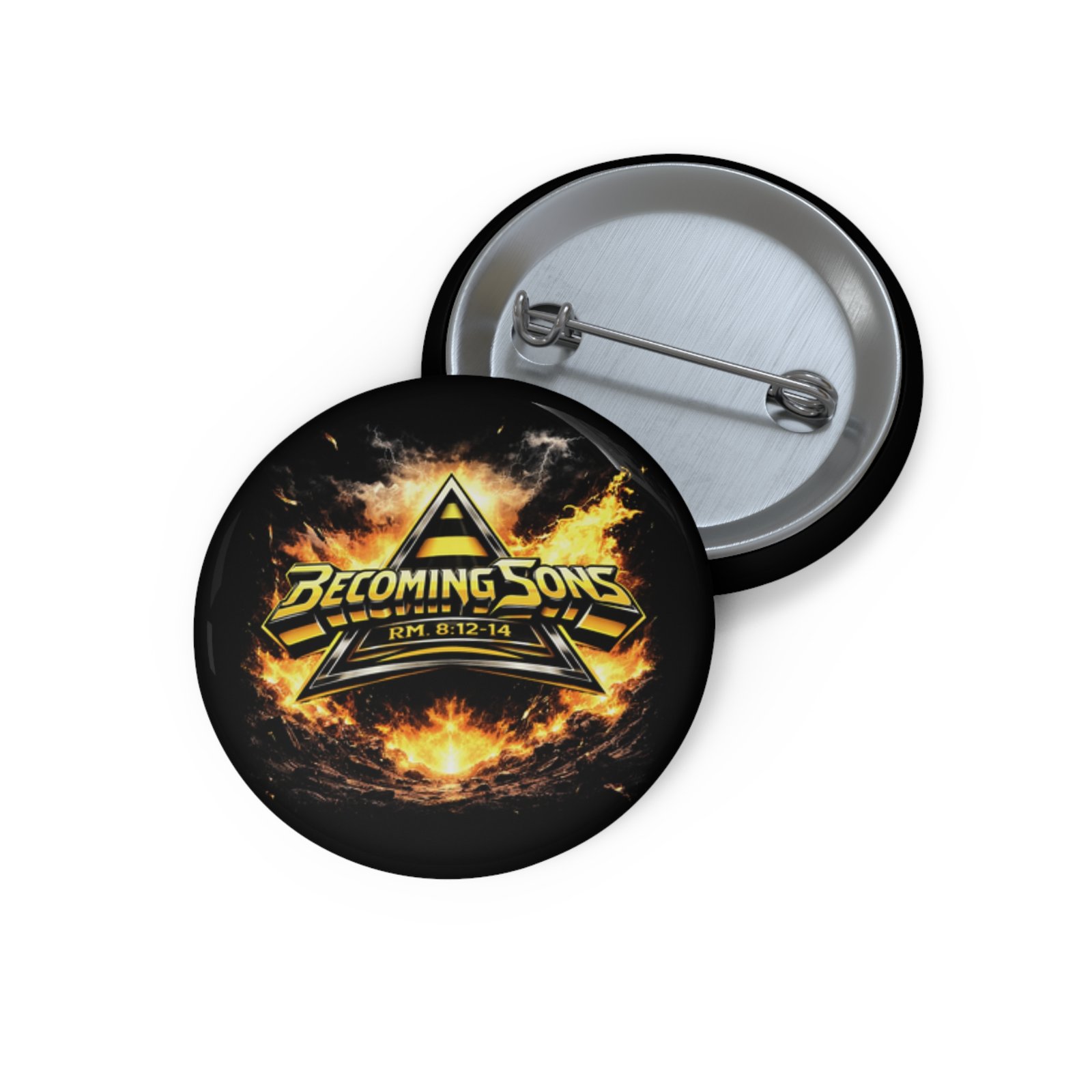 Becoming Sons - Stryper Shield Logo Pin Buttons