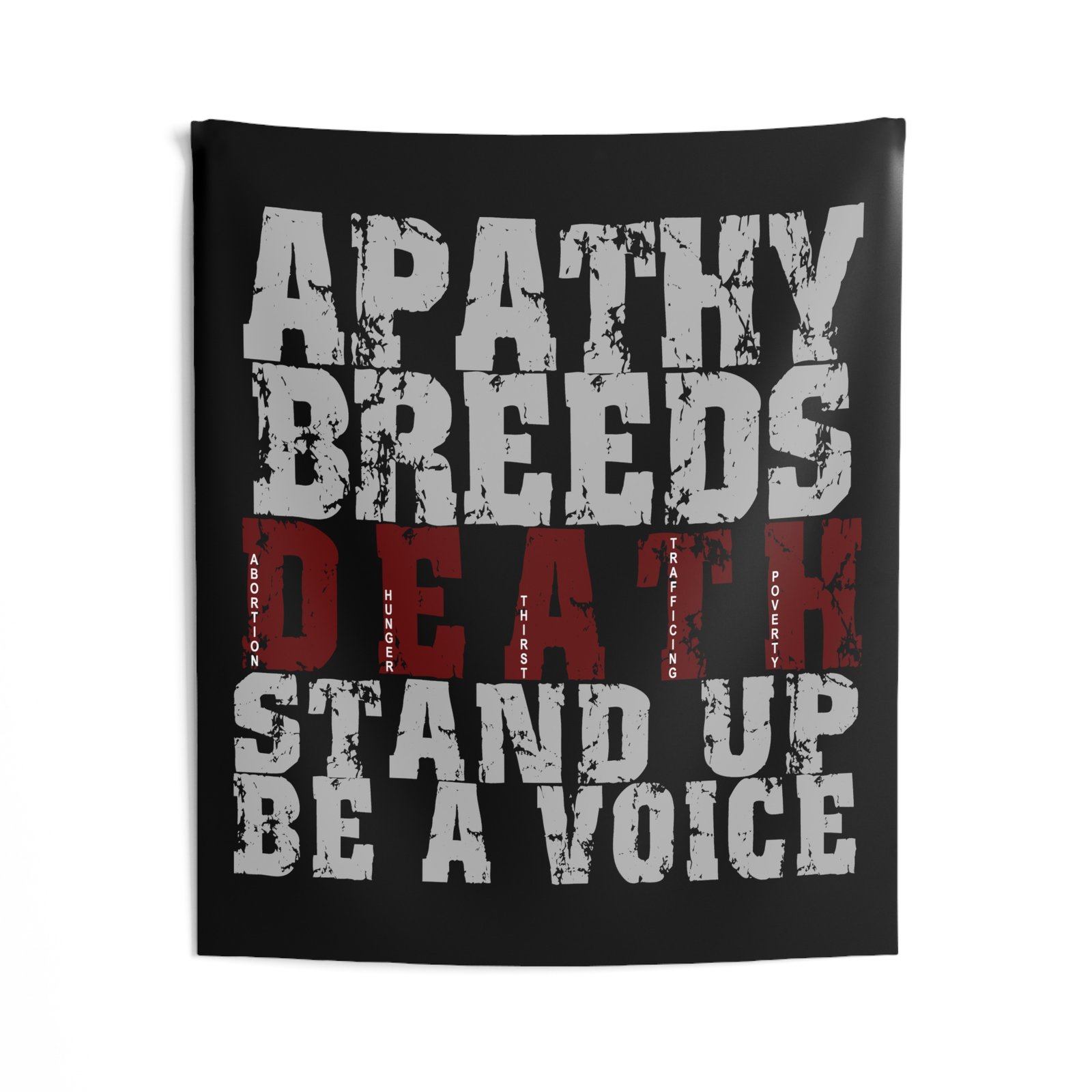 Rock For Life - Apathy Indoor Wall Tapestries - Image 2