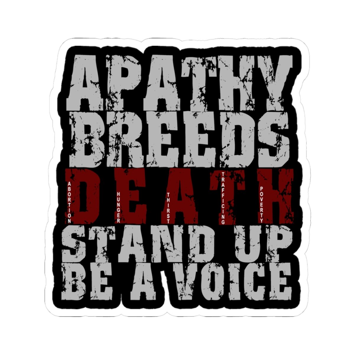 Rock For Life - Abortion Stops A Beating Heart Die Cut Stickers - Image 7