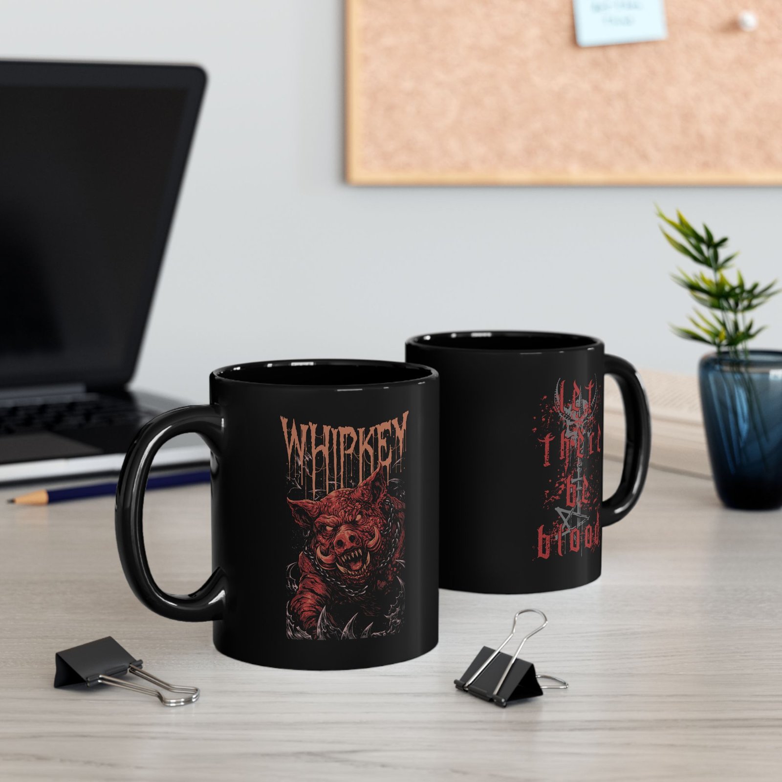 Whipkey - Boar Black Mug (11oz, 15oz)