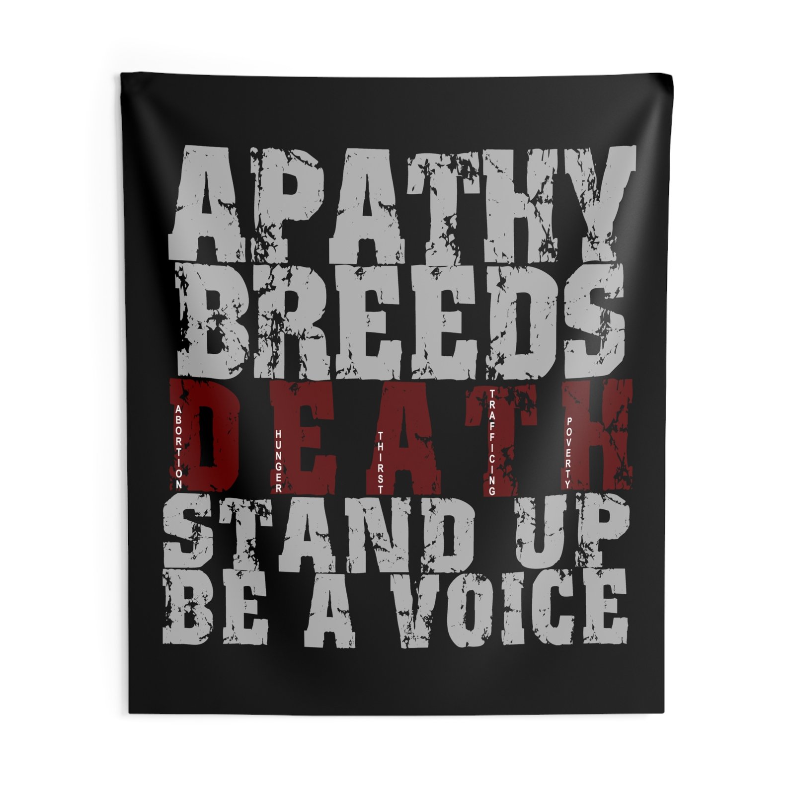 Rock For Life - Apathy Indoor Wall Tapestries - Image 4
