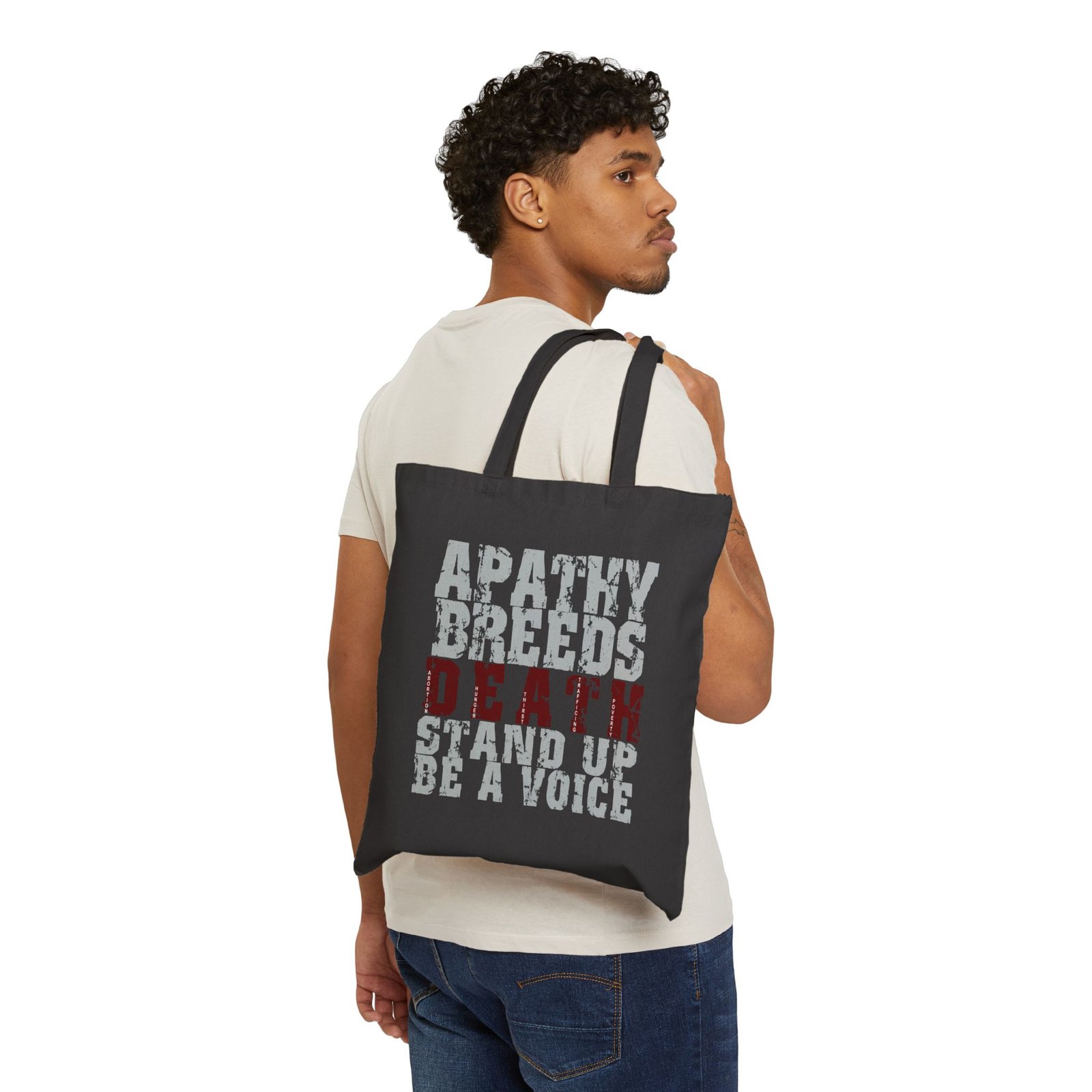 Rock For Life - Apathy Cotton Canvas Tote Bag