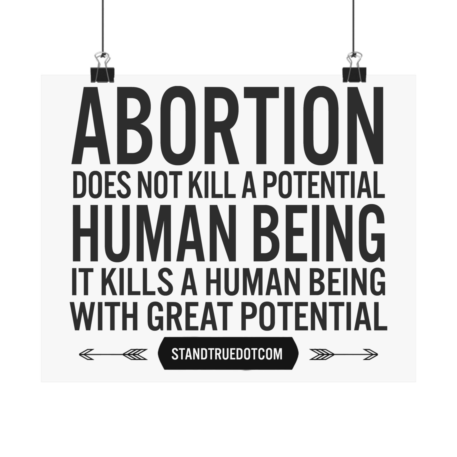 Rock For Life - Great Potential Poster Prints (210gsm) - Image 2