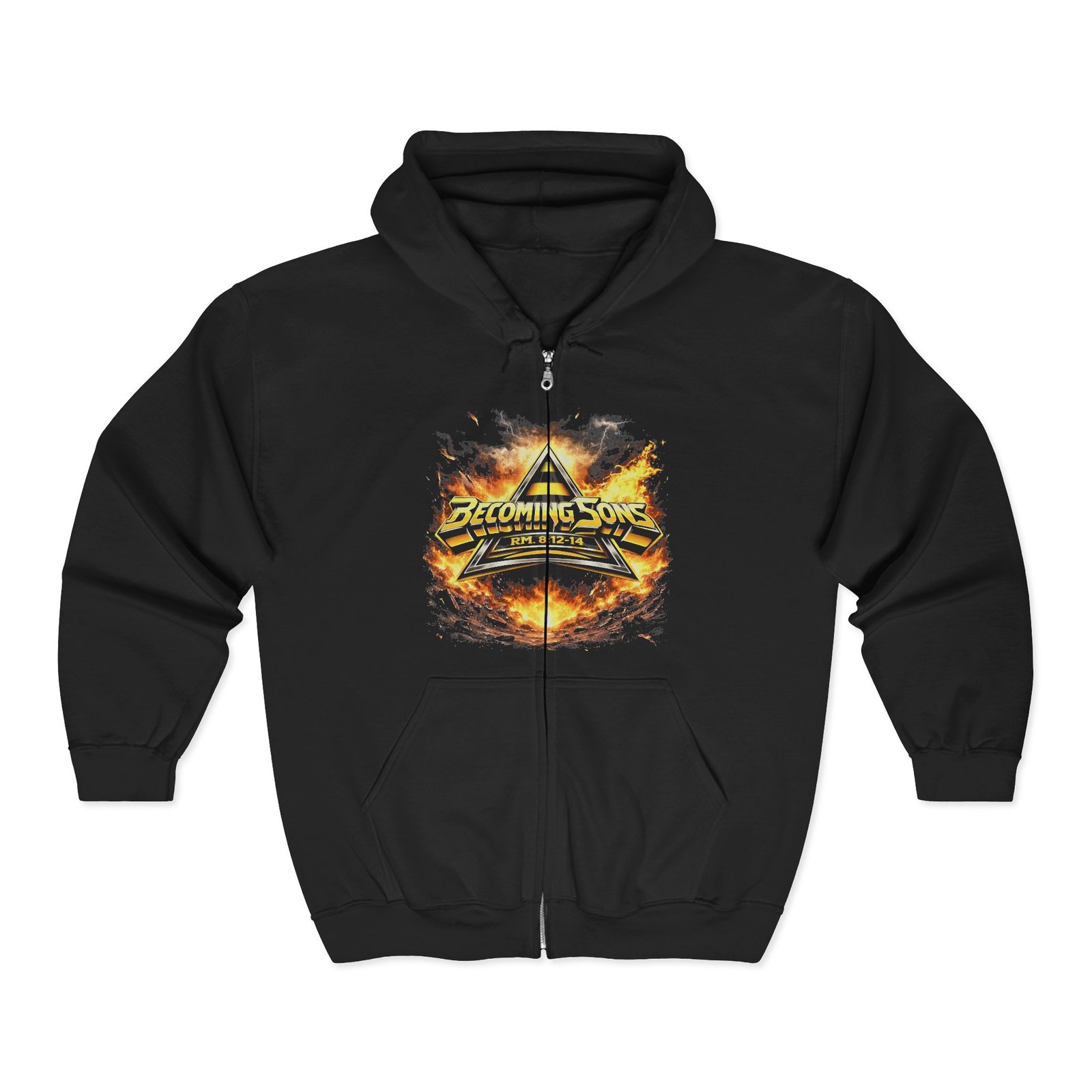 Becoming Sons - Stryper Shield Logo Full Zip Hooded Sweatshirt