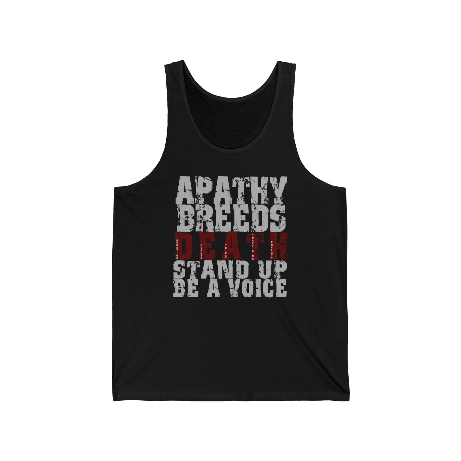 Rock For Life - Apathy Unisex Jersey Tank Top