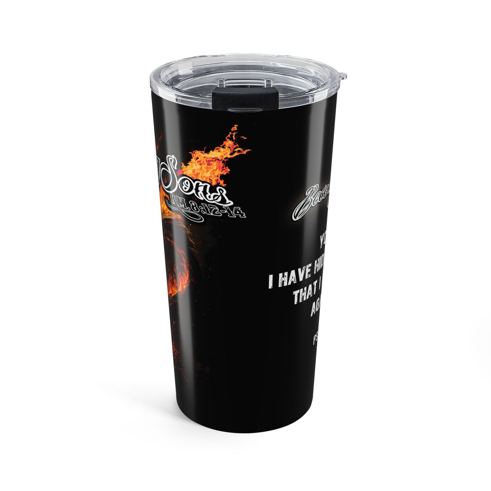 Becoming Sons - Hidden Truth (Flaming Heart) 20oz Stainless Steel Tumbler - Image 2