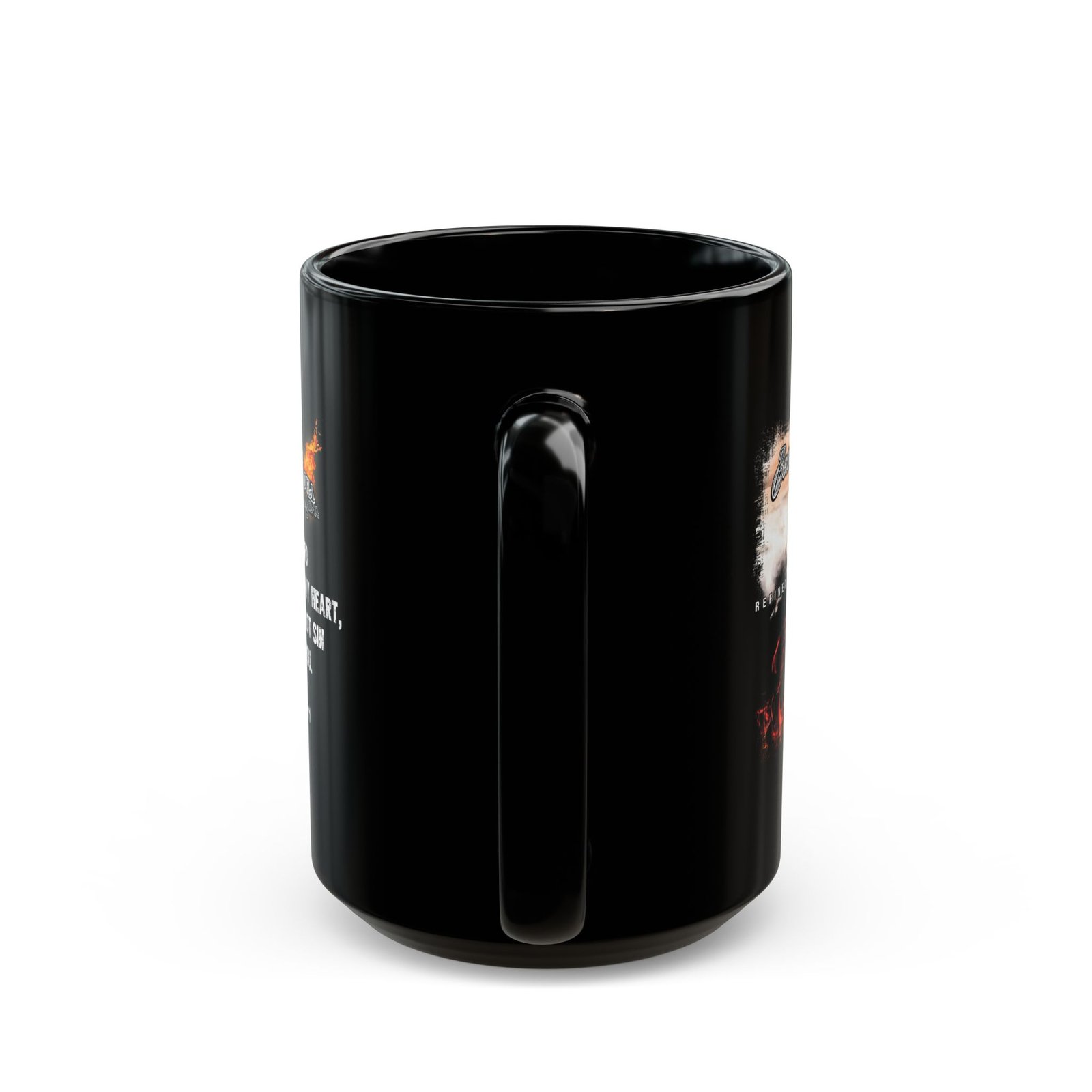 Becoming Sons - Refined By The Flames Black Mug (11oz, 15oz) - Image 4