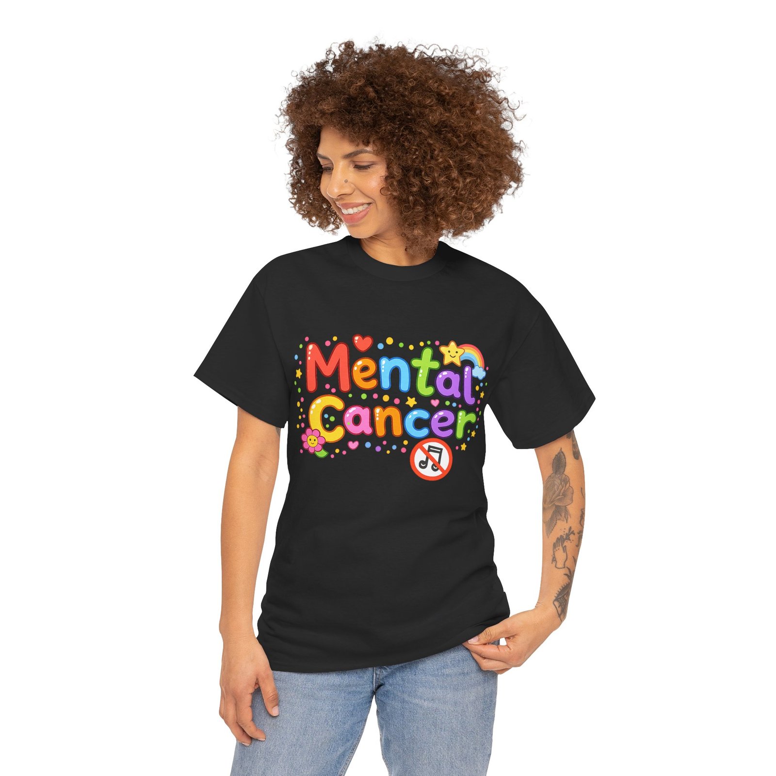 Mental Cancer - Happy Short Sleeve T-shirt - Image 17