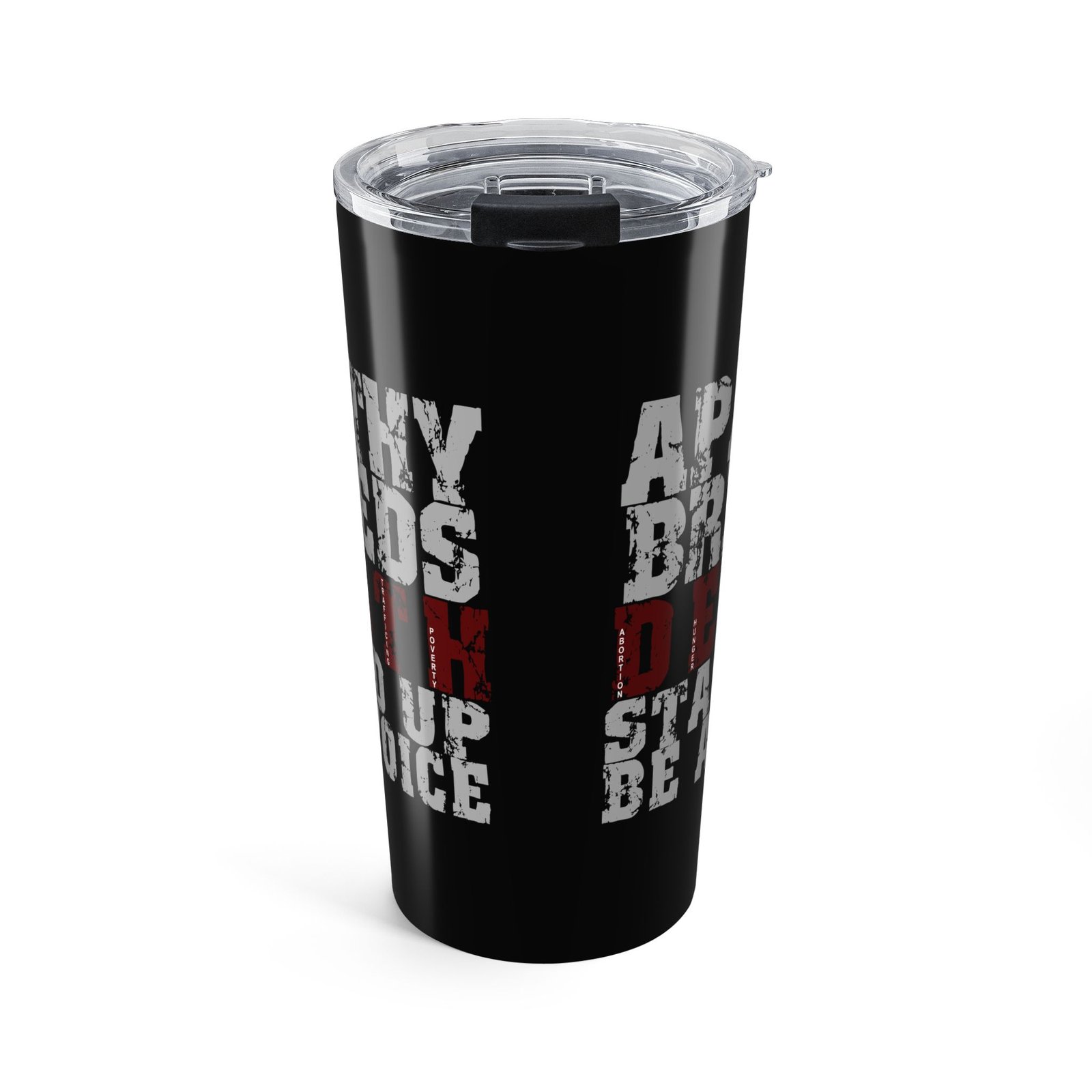 Rock For Life - Apathy 20oz Stainless Steel Tumbler - Image 2