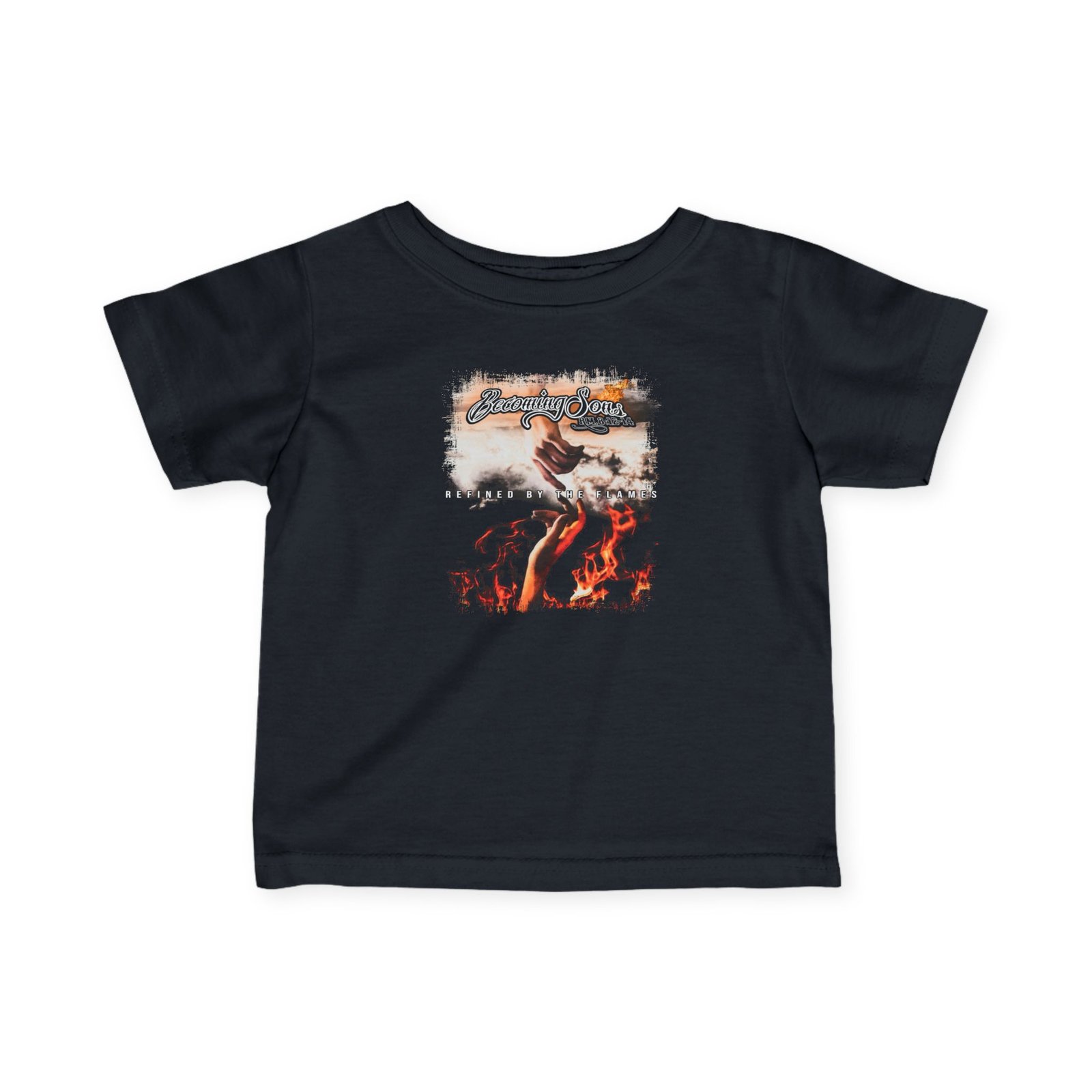 Becoming Sons - Refined By The Flames Infant Short Sleeve Tshirt (2-Sided)