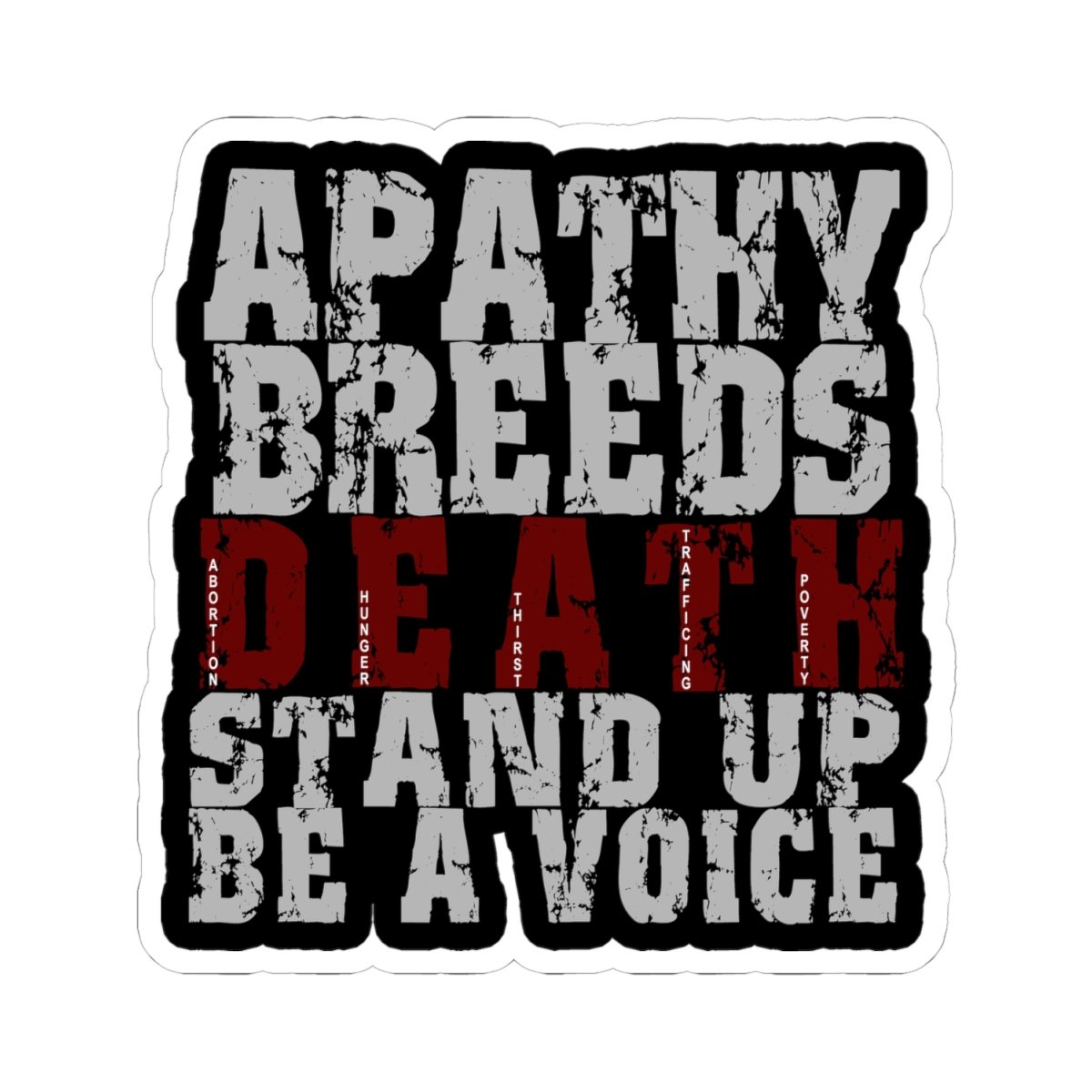 Rock For Life - Abortion Stops A Beating Heart Die Cut Stickers - Image 10