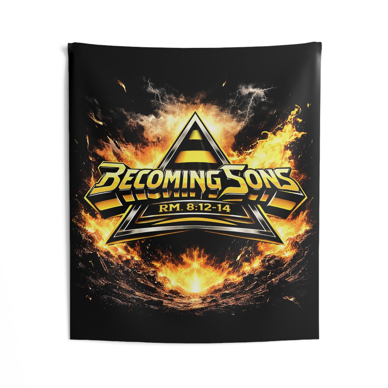 Becoming Sons - Stryper Shield Logo Indoor Wall Tapestries - Image 2