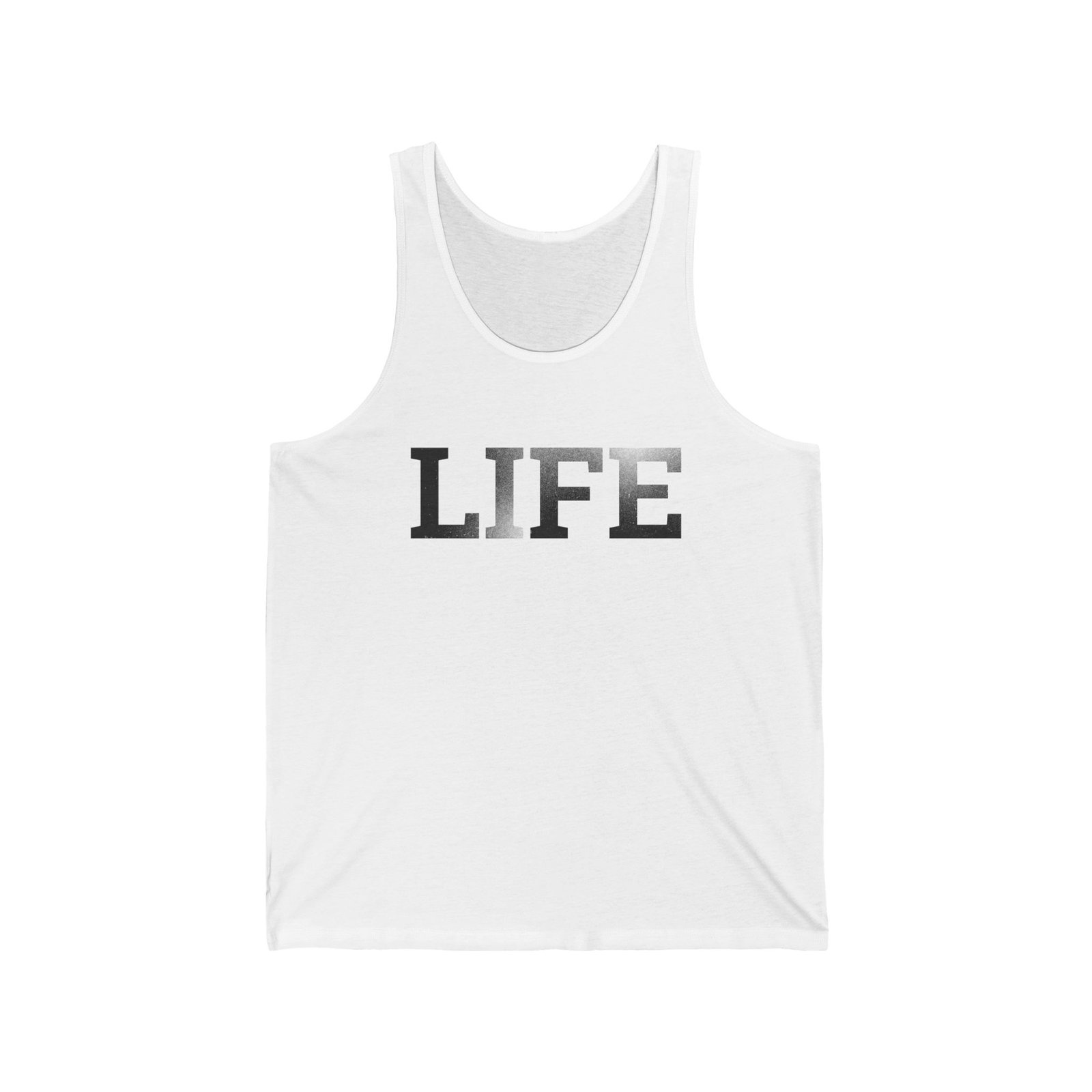 Rock For Life - Life Unisex Jersey Tank Top - Image 4