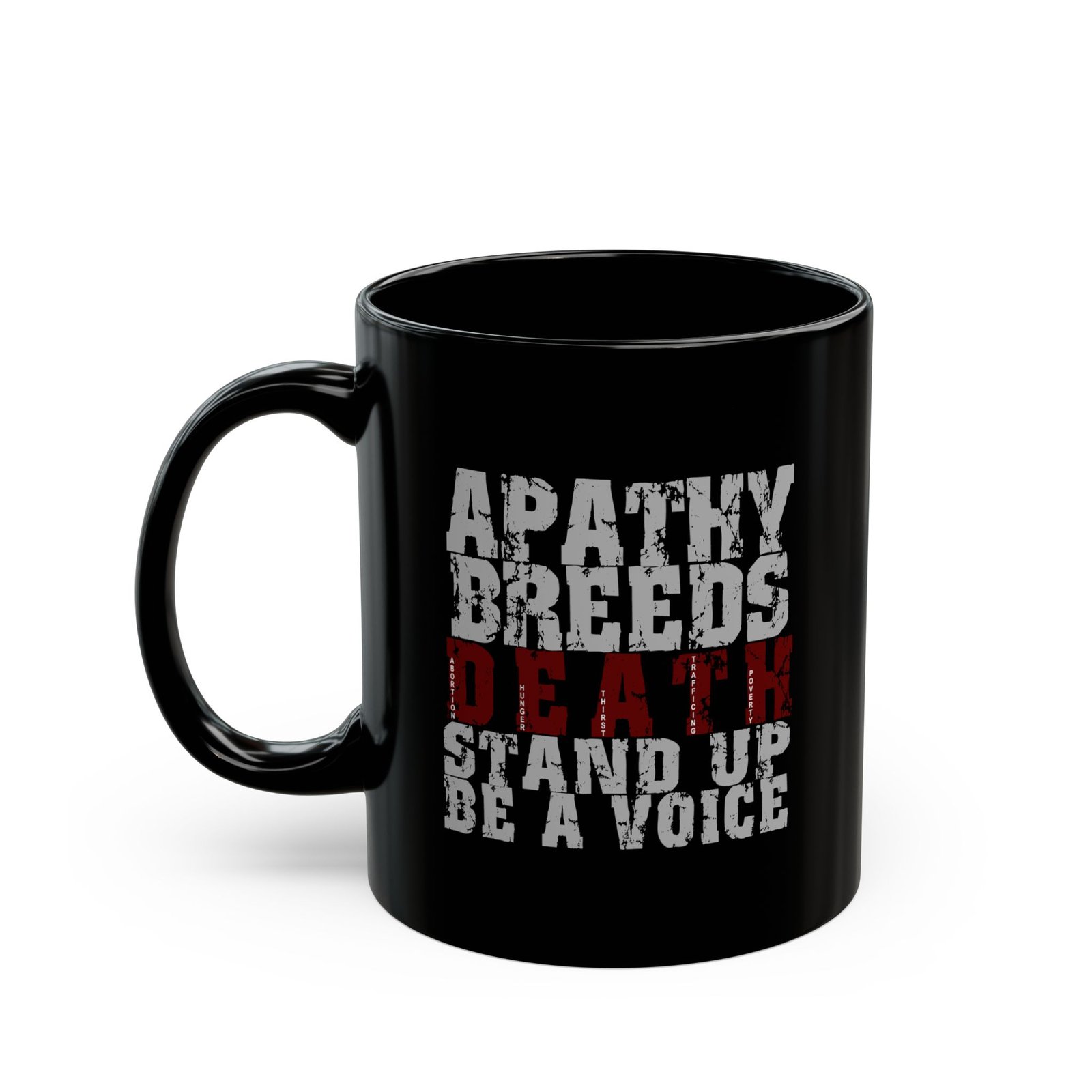 Rock For Life - Apathy Black mug (11oz, 15oz)