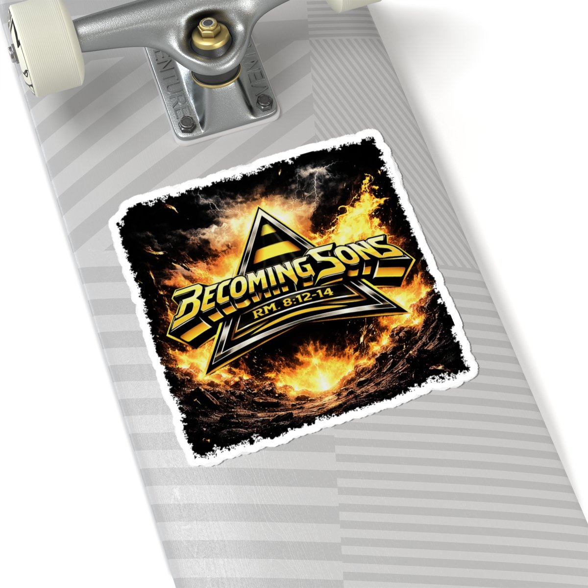 Becoming Sons - Stryper Shield Logo Die Cut Stickers