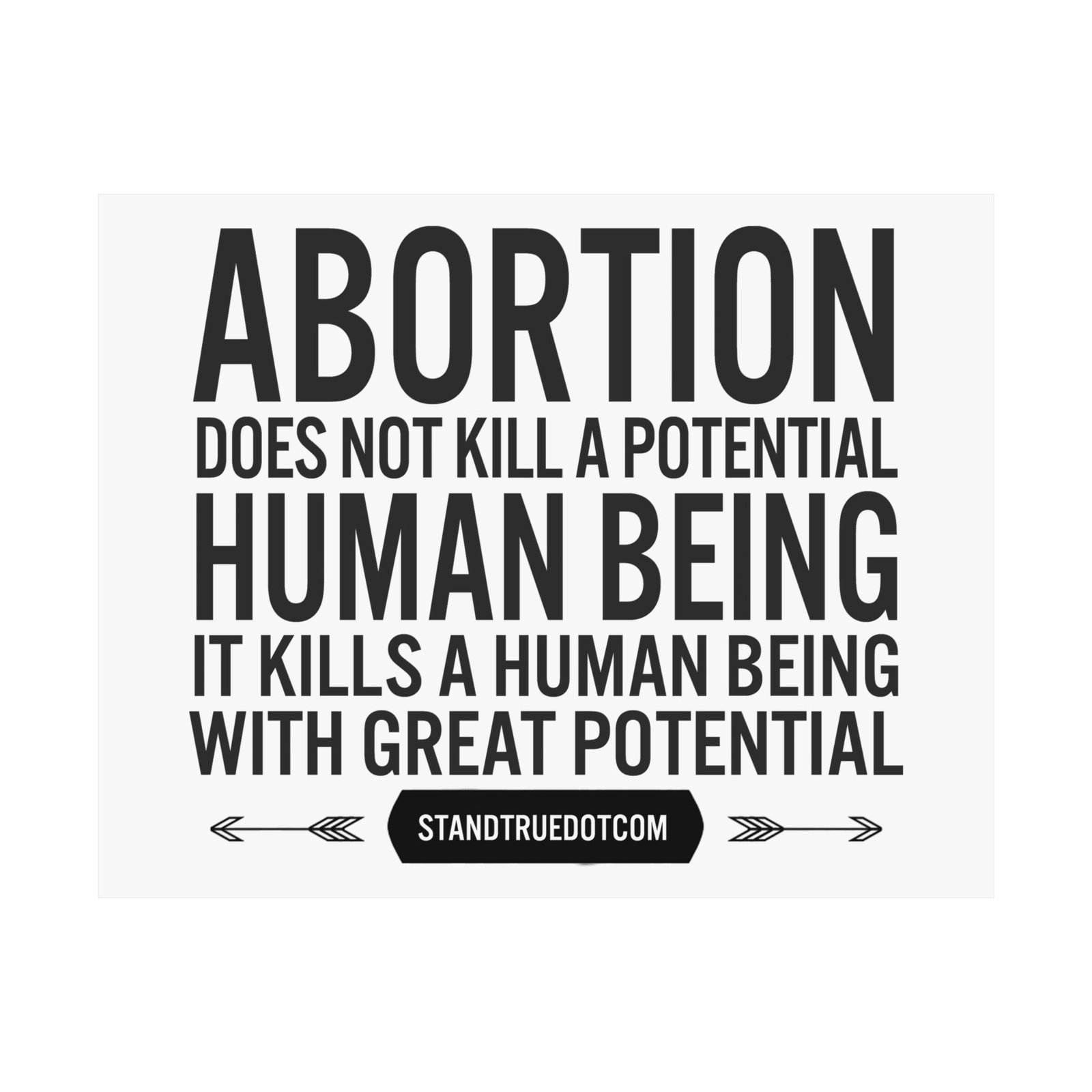 Rock For Life - Great Potential Poster Prints (210gsm) - Image 5