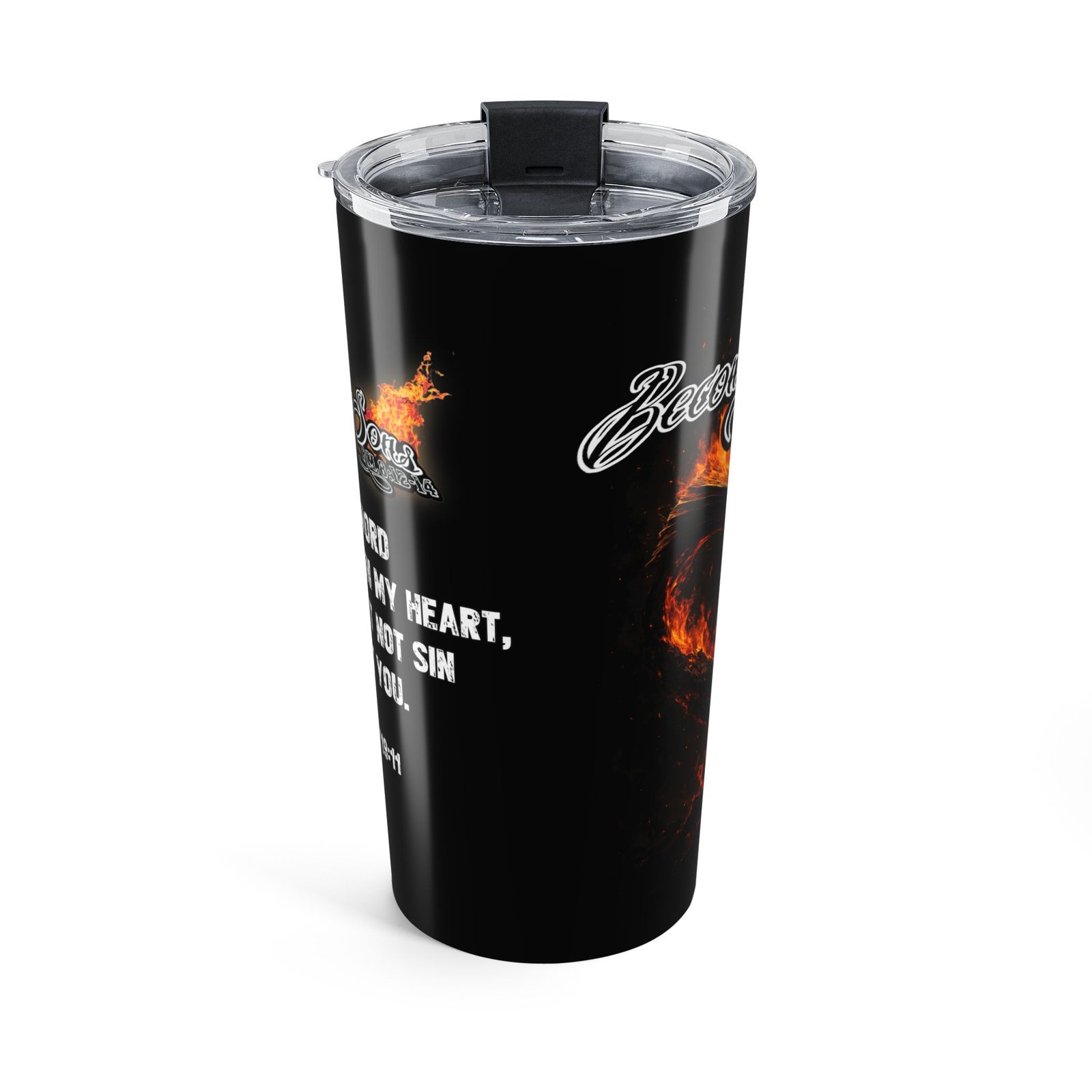 Becoming Sons - Hidden Truth (Flaming Heart) 20oz Stainless Steel Tumbler - Image 3