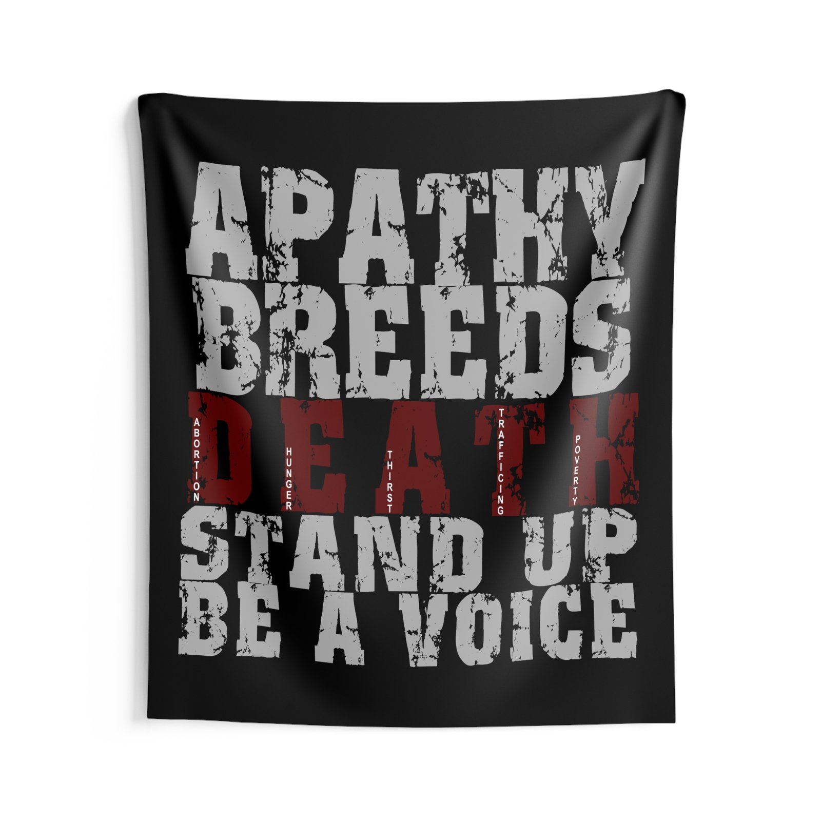 Rock For Life - Apathy Indoor Wall Tapestries - Image 3