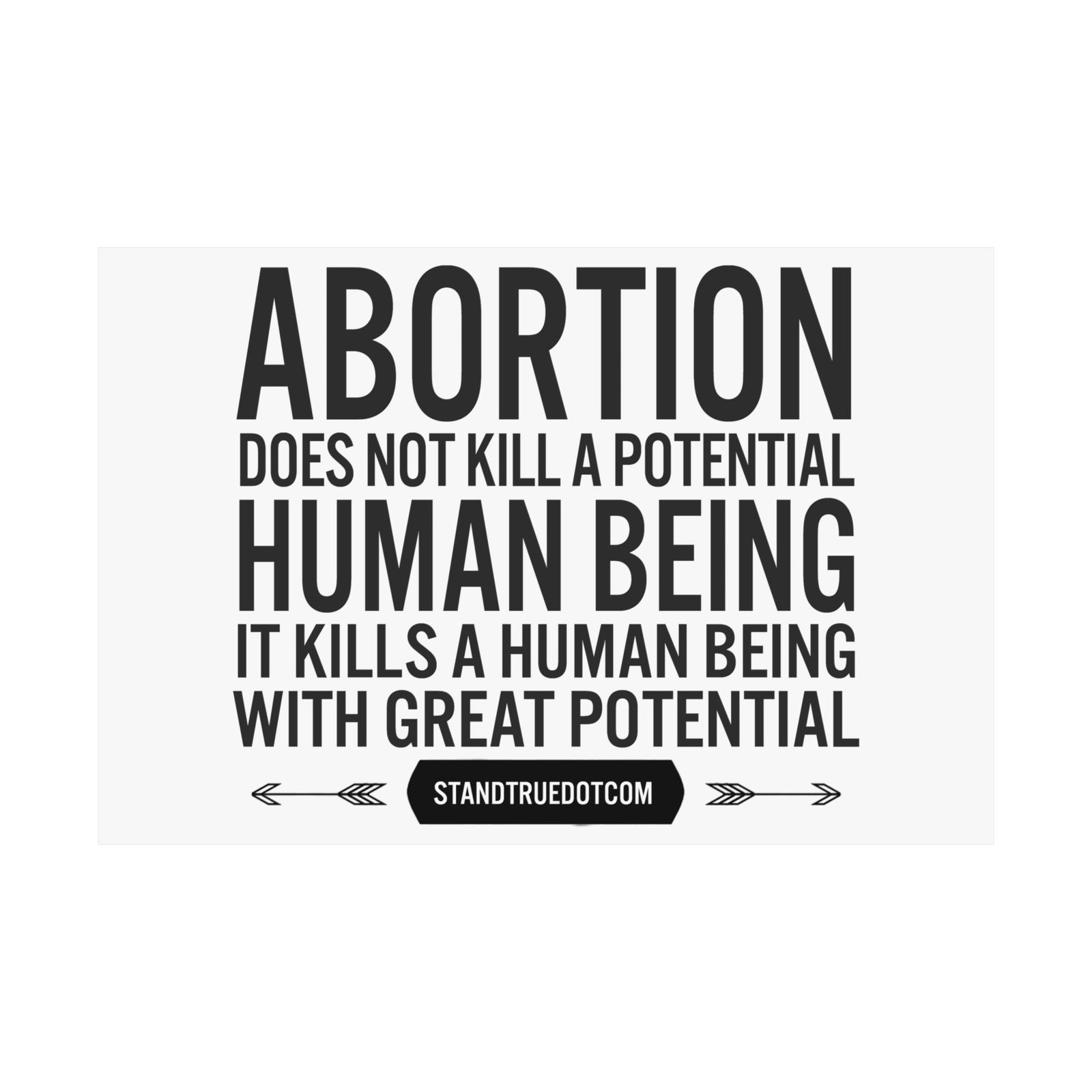 Rock For Life - Great Potential Poster Prints (210gsm) - Image 25