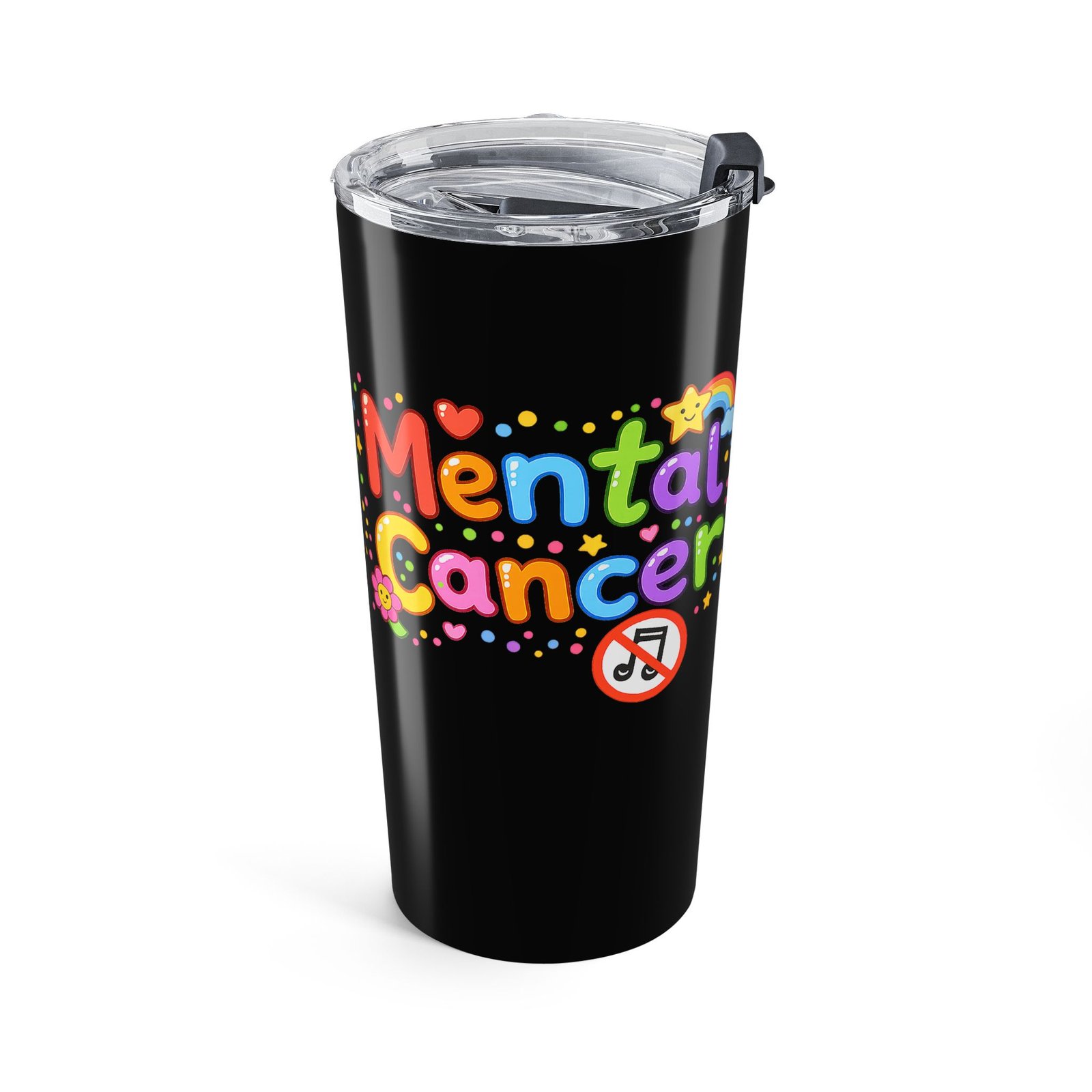 Mental Cancer - Happy 20oz Stainless Steel Tumbler - Image 4