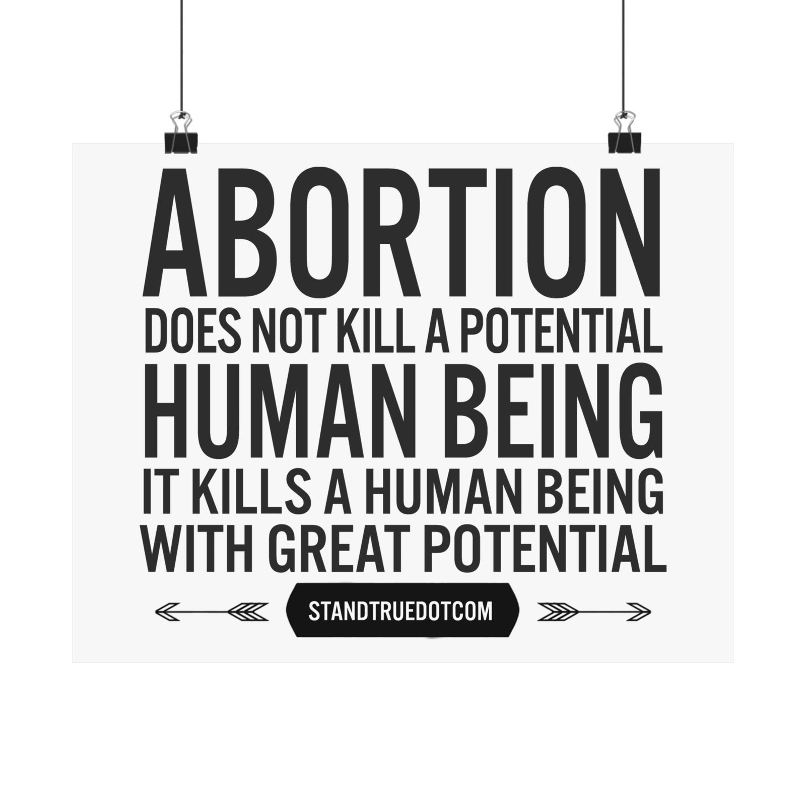 Rock For Life - Great Potential Poster Prints (210gsm) - Image 6