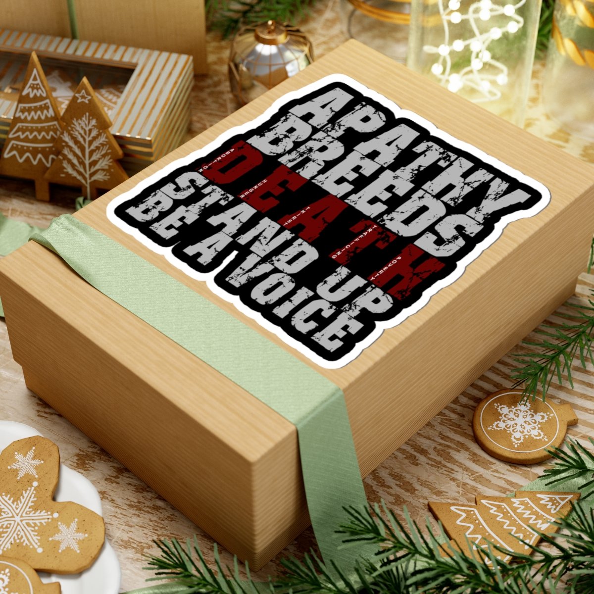 Rock For Life - Abortion Stops A Beating Heart Die Cut Stickers - Image 3