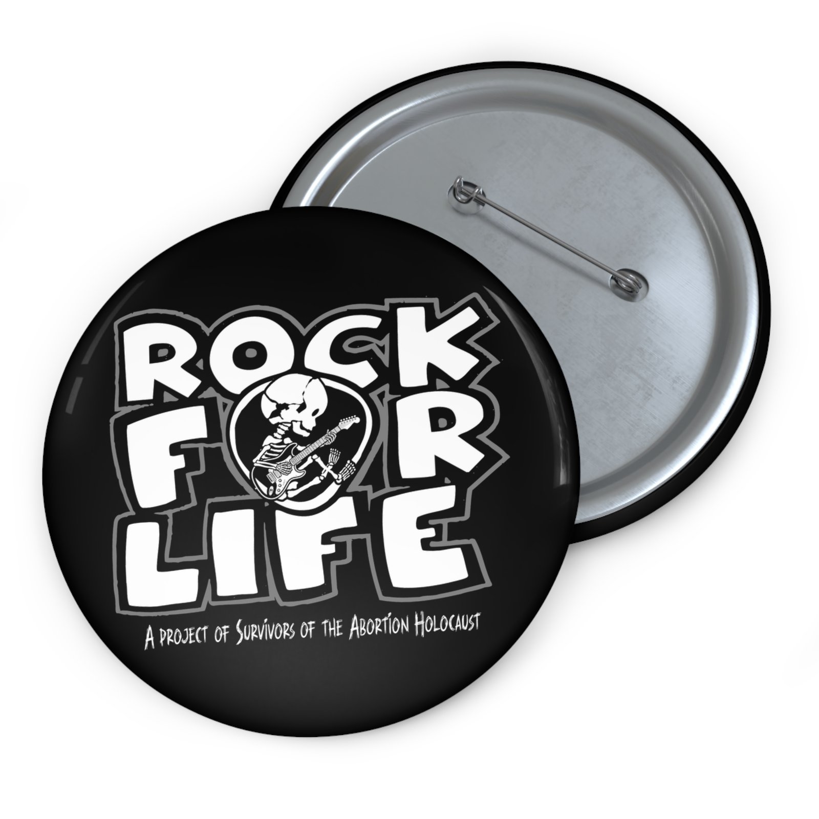 Rock For Life Logo - Survivors Pin Buttons - Image 5