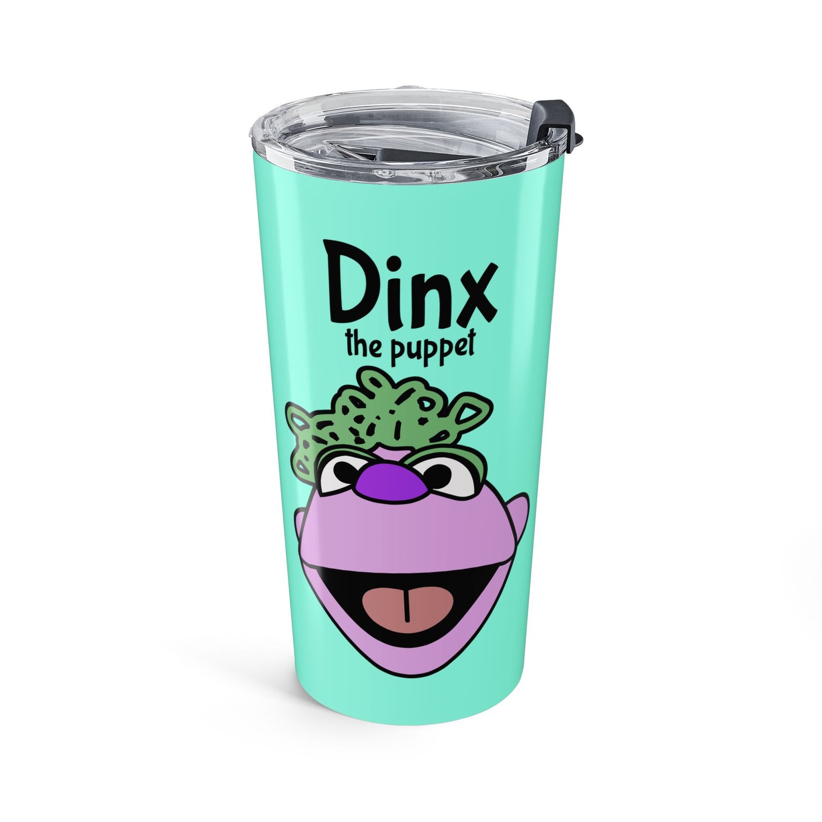 Dinx The Puppet 20oz Stainless Steel Tumbler (Cyan)